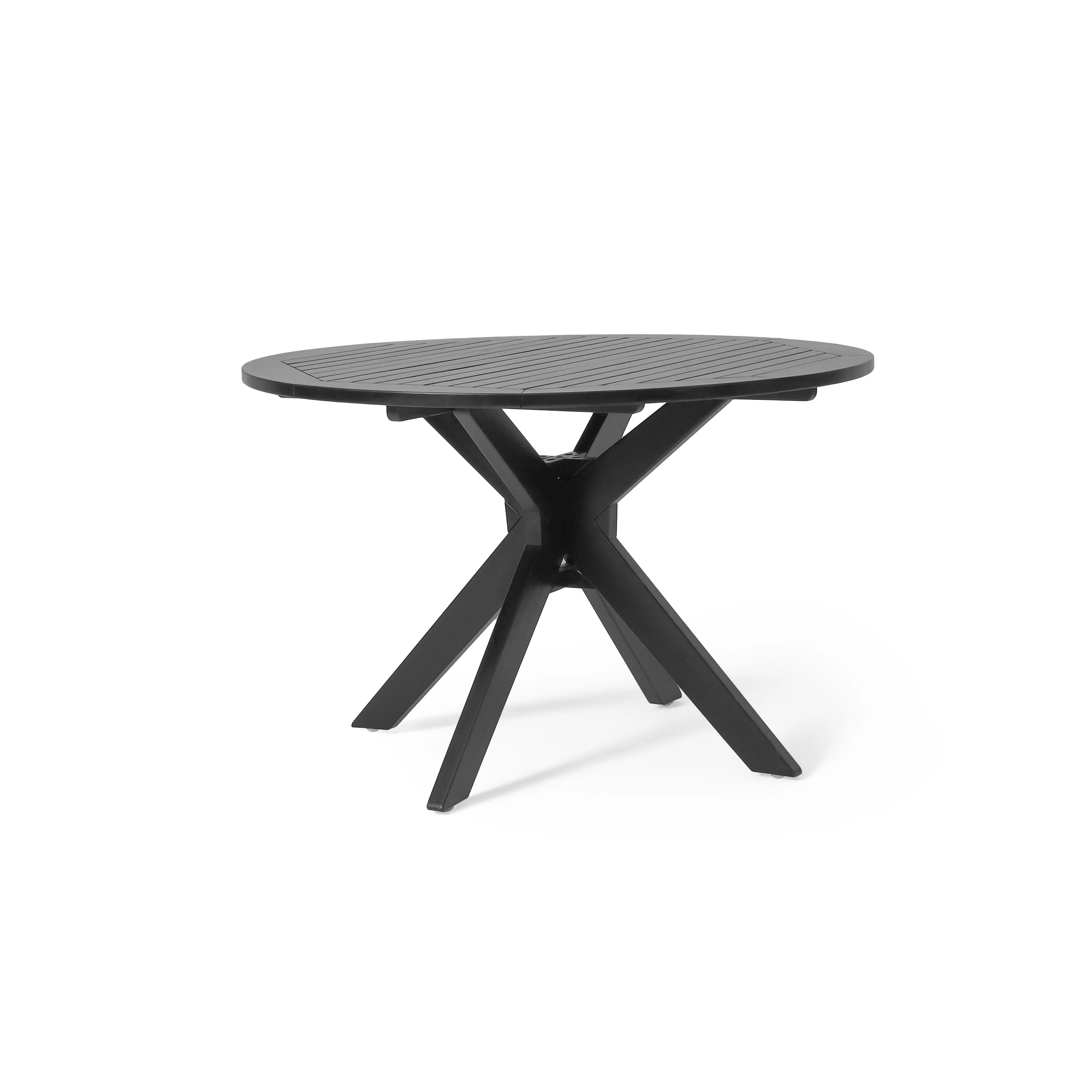 Clacton Indoor Acacia Wood Dining Table, Black - furnishings
