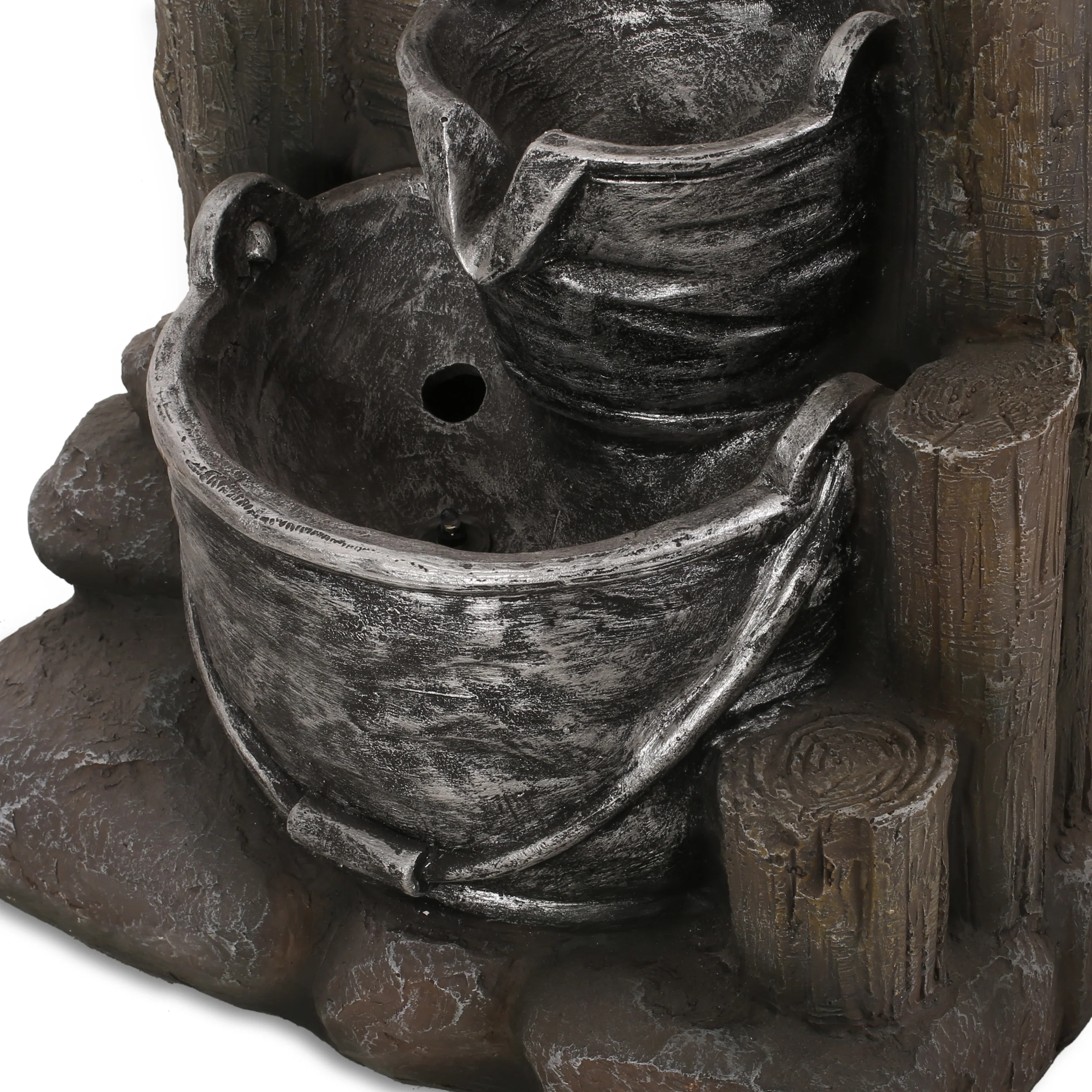 Orville Outdoor 3 Tier Bucket Fountain - furnishings