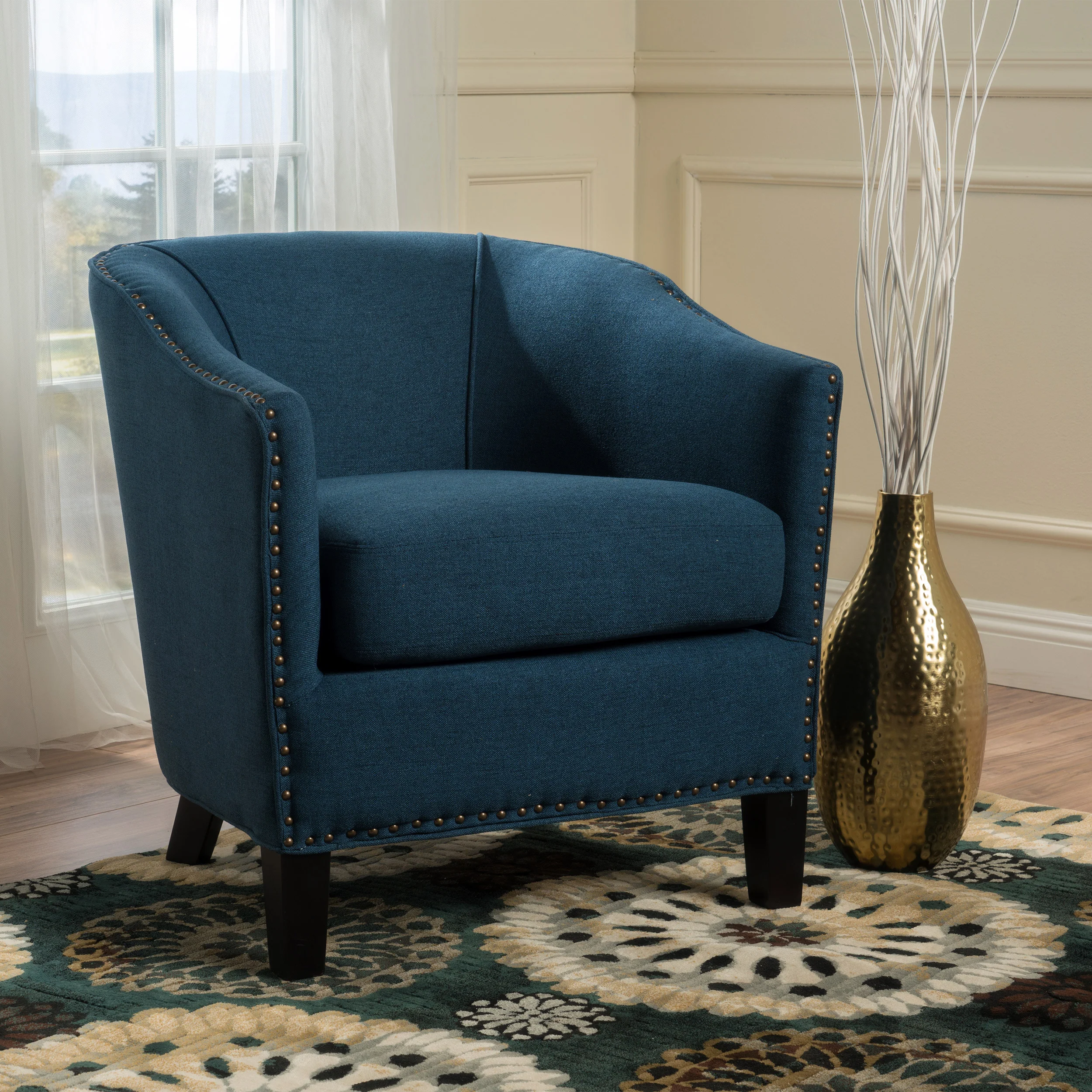 Carlton Mid Century Tub Style Club Chair - furnishings
