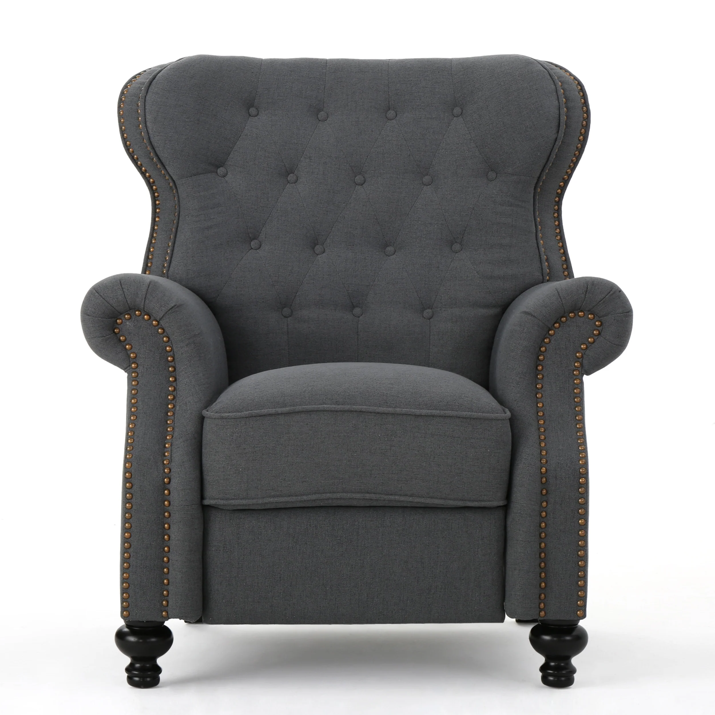 Waldo Tufted Back Studded Accent Recliner Armchair - furnishings