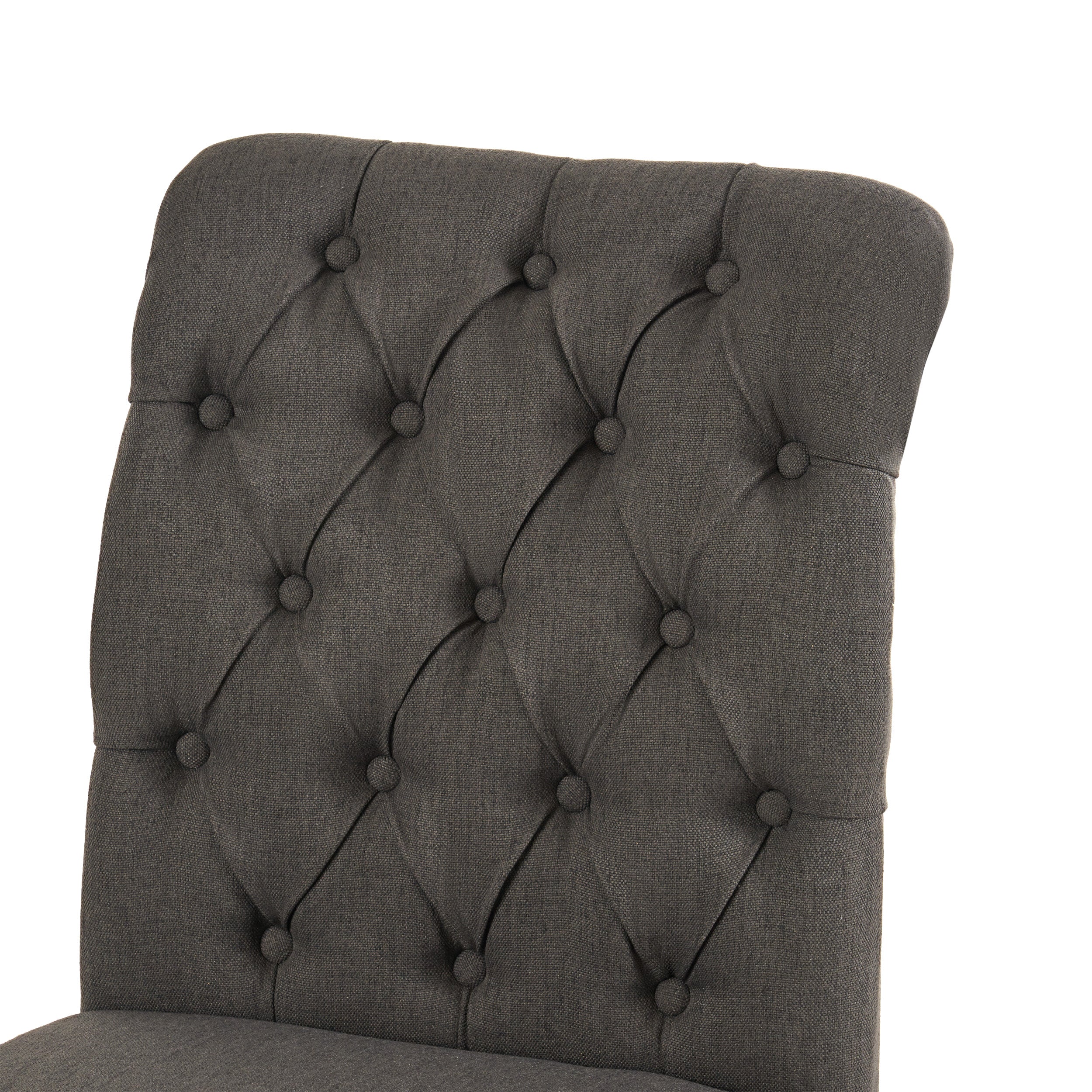 Emerson Contemporary Tufted Rolltop Dining Chairs - furnishings