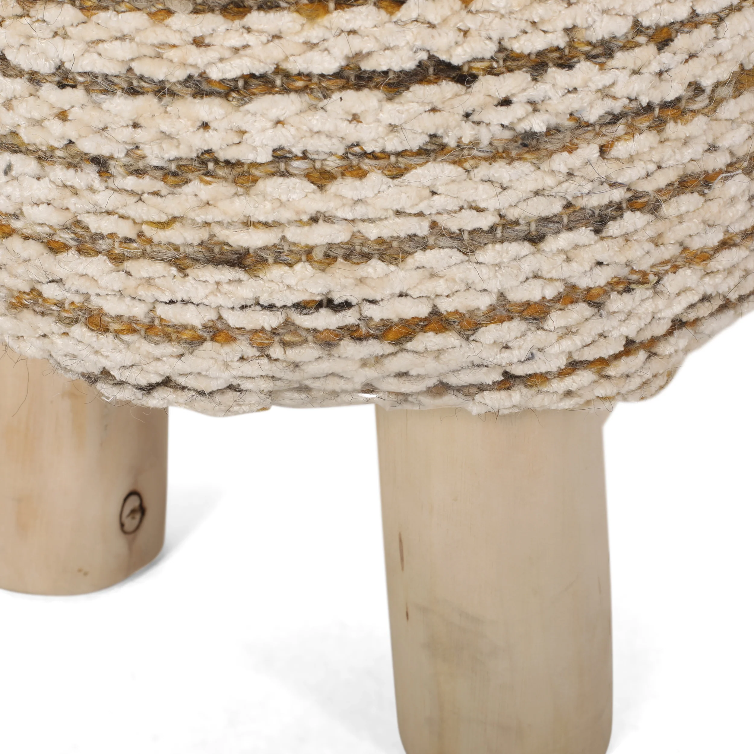 Roemello Handcrafted Boho Fabric Stool - furnishings