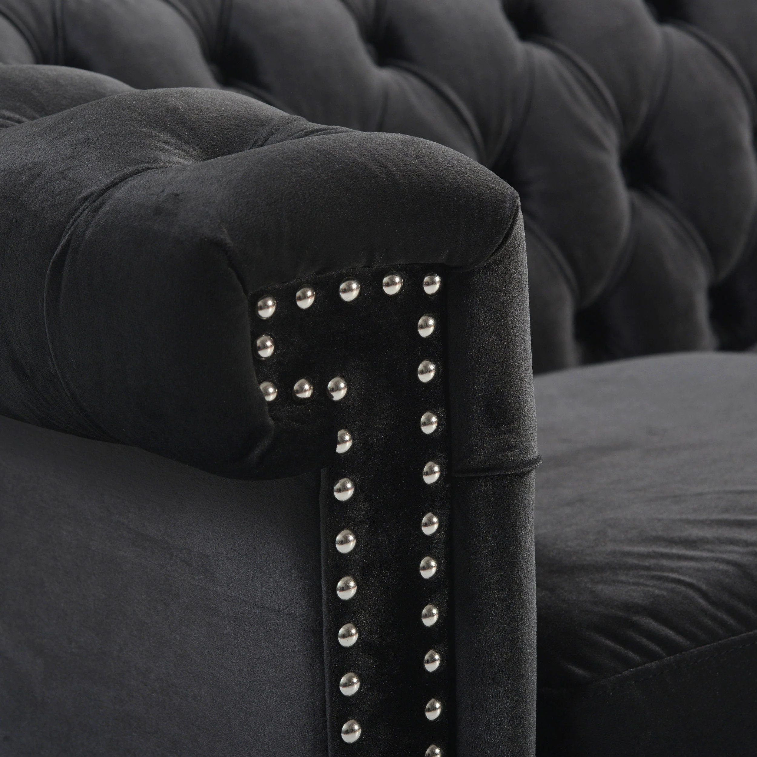 Zyiere Tufted Chesterfield 3 Seater Sofa - furnishings