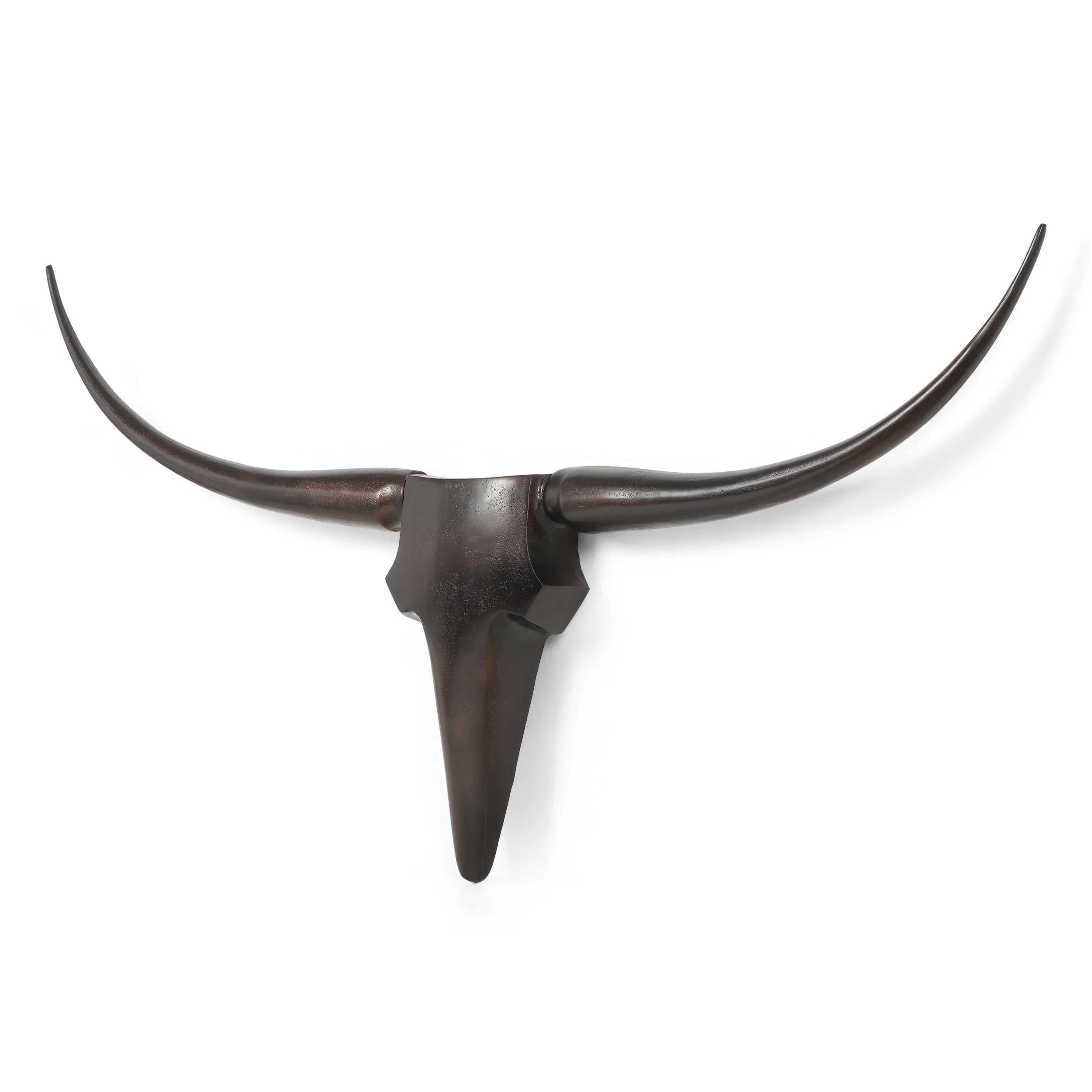Treutlen Aluminum Handcrafted Large Bull Wall Decor - furnishings