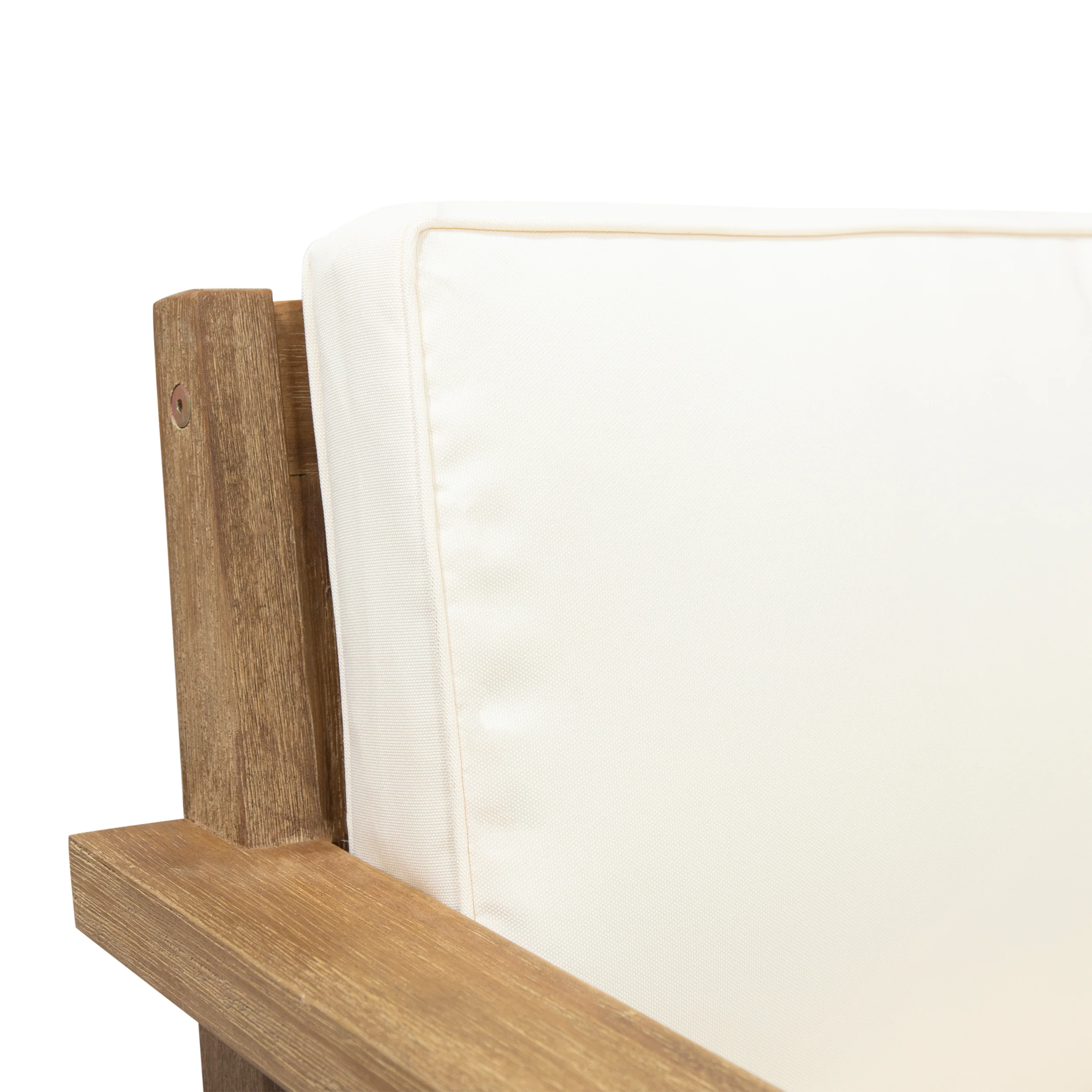 Iris Outdoor 4 Seater Acacia Wood Chat Set with Cushions - furnishings