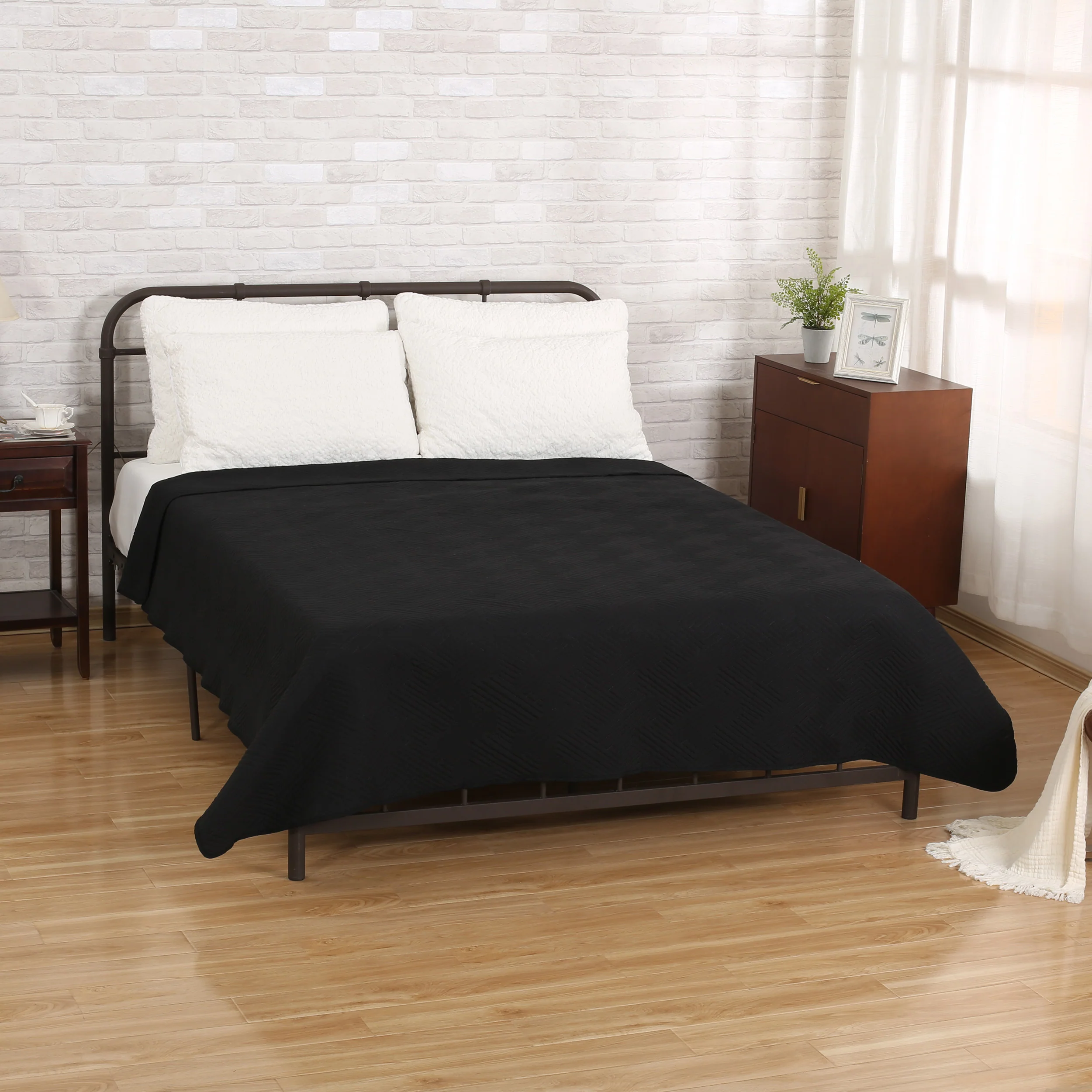 Cohen Double Bed Fabric Quilt - furnishings