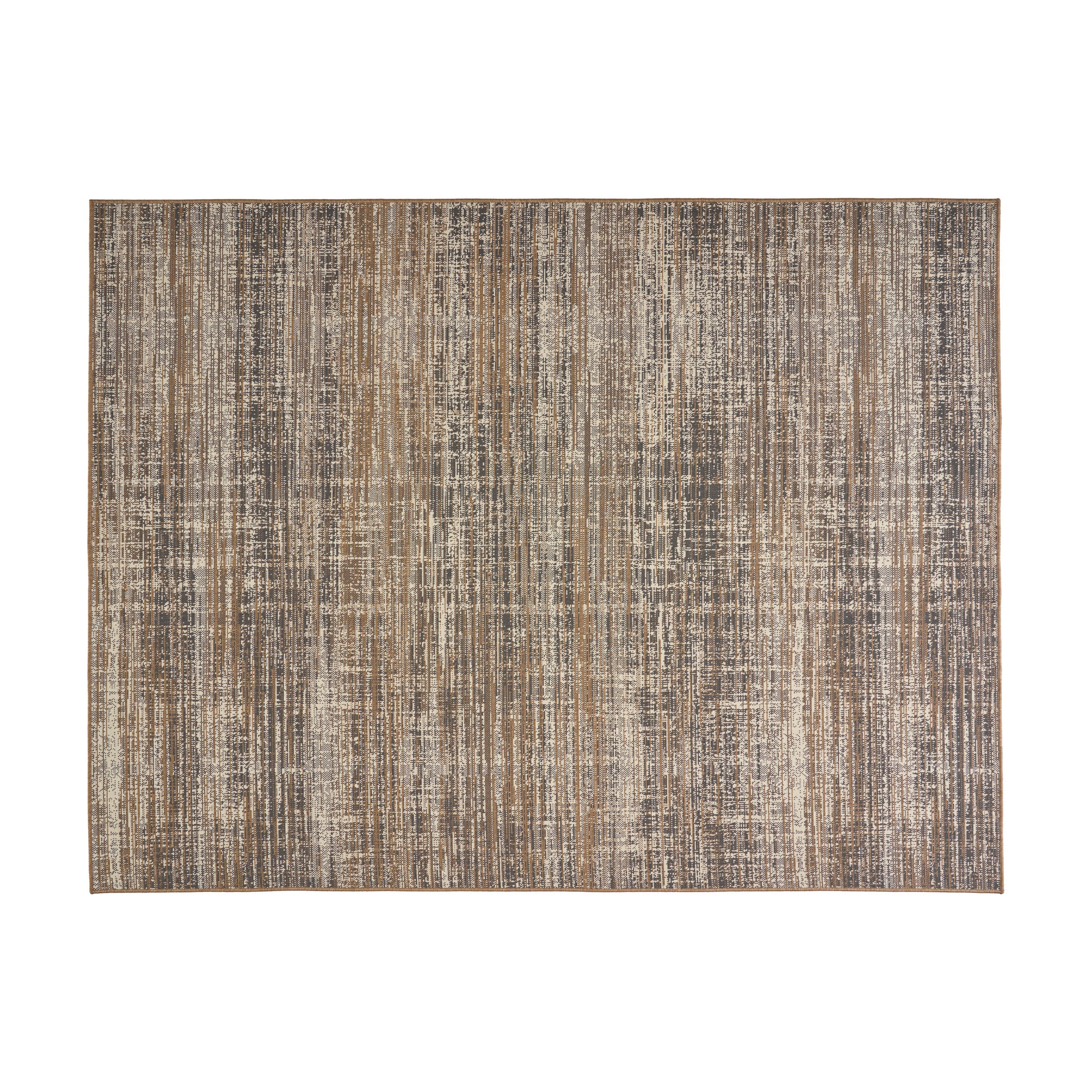 Katherine Outdoor Contemporary Area Rug, Gray and Beige - furnishings