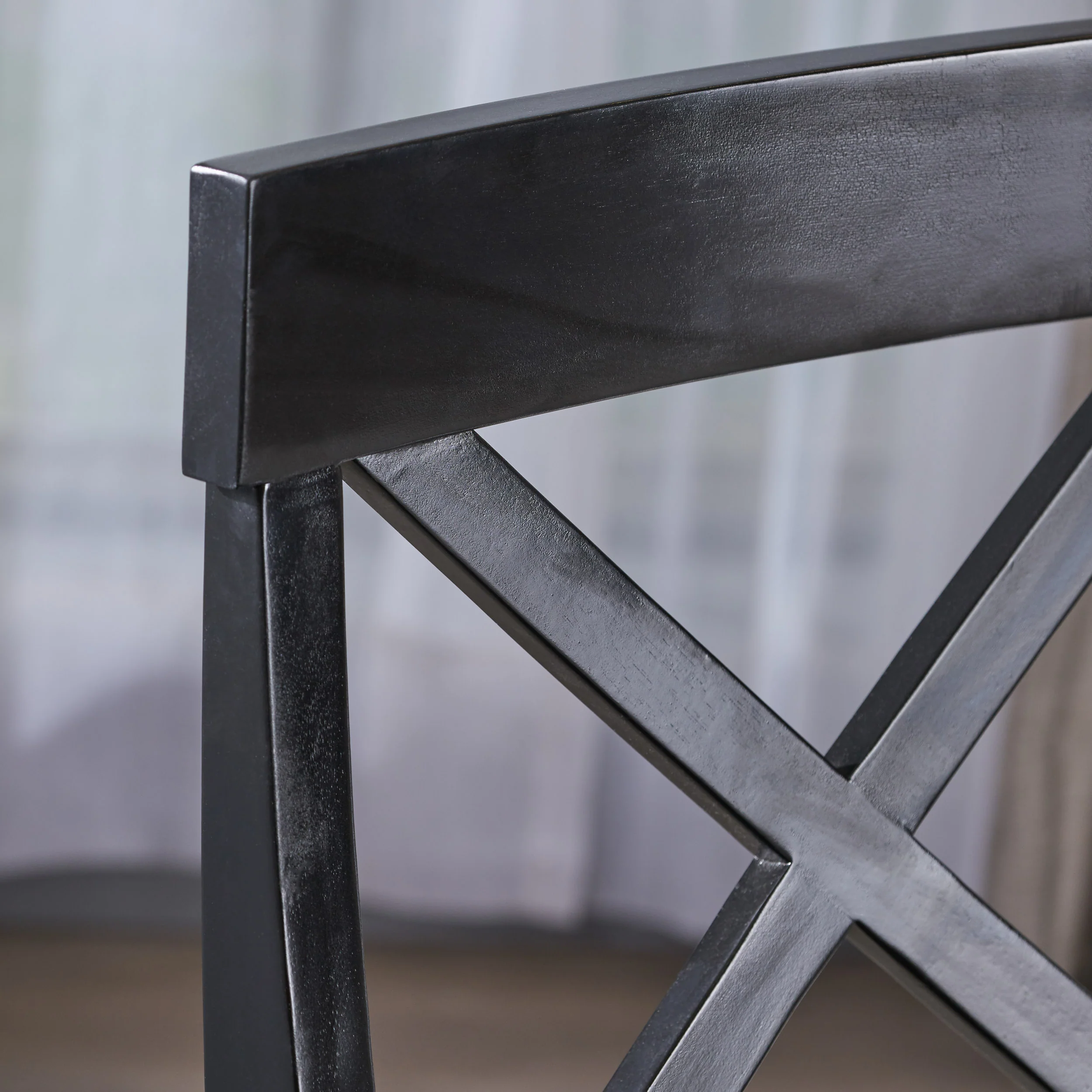 Truda Farmhouse  Acacia Wood Dining Chairs (Set of 2) - furnishings