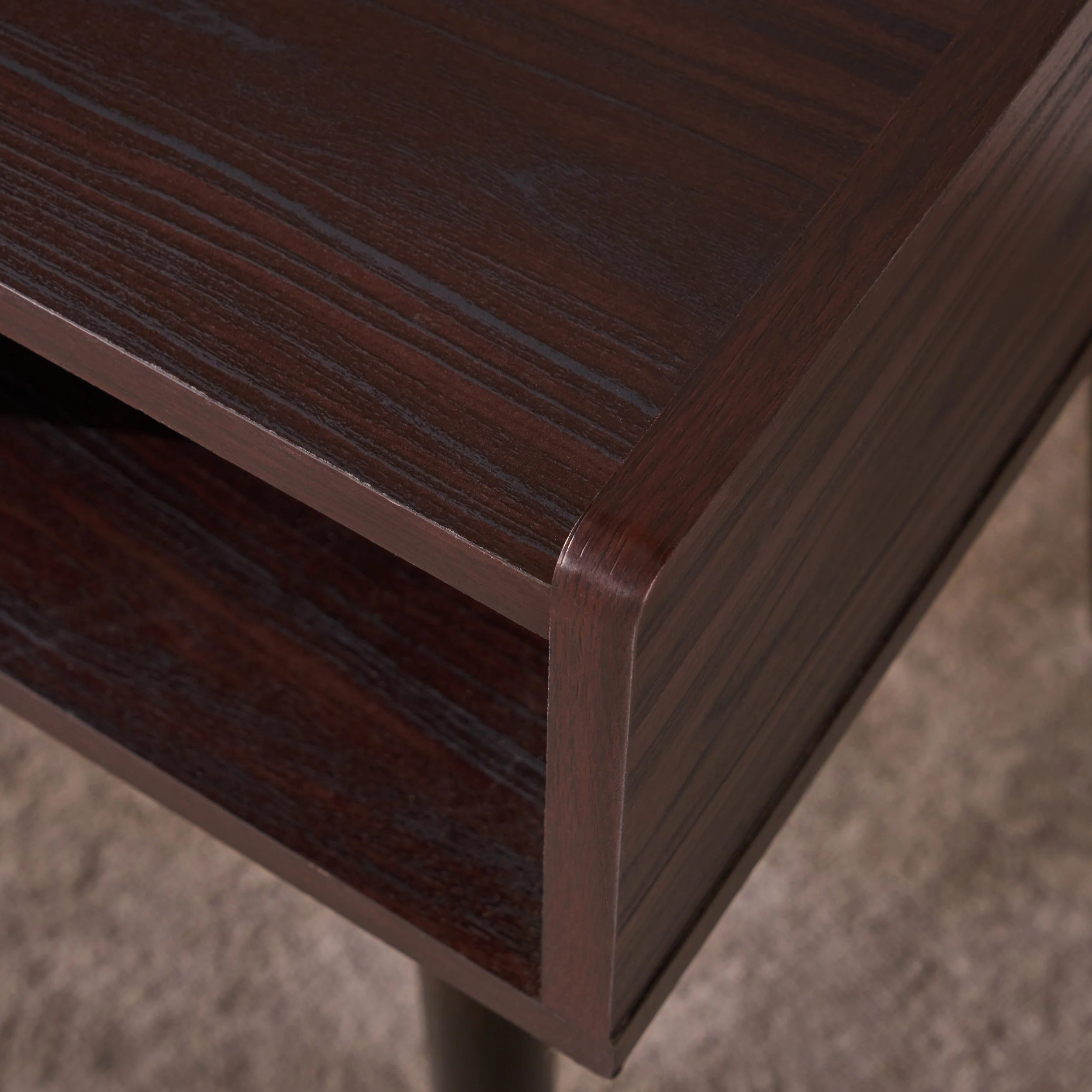 Belinda Mid Century Modern Finished Fiberboard Home Office Desk - furnishings