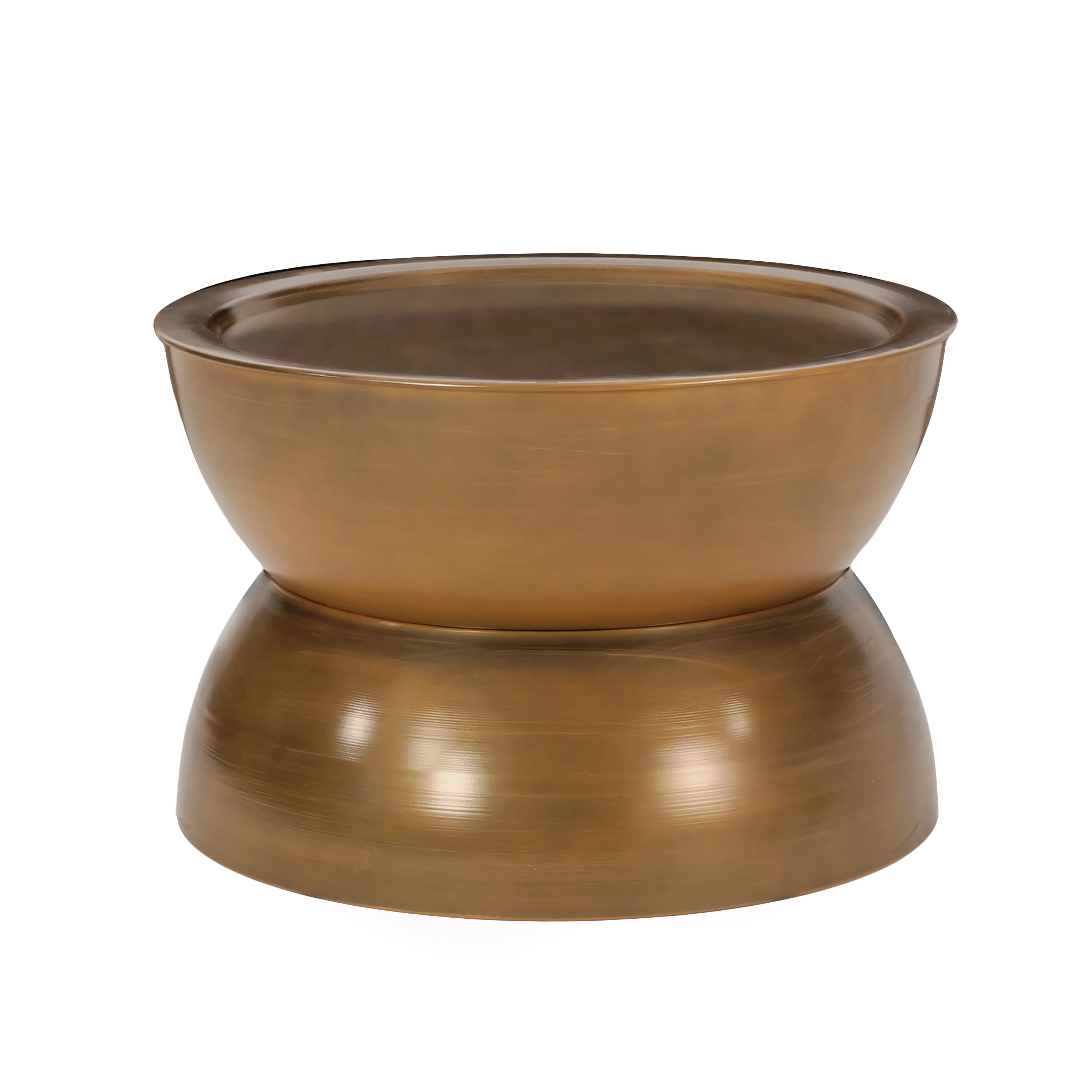Sparling Modern Iron Hourglass Coffee Table - furnishings