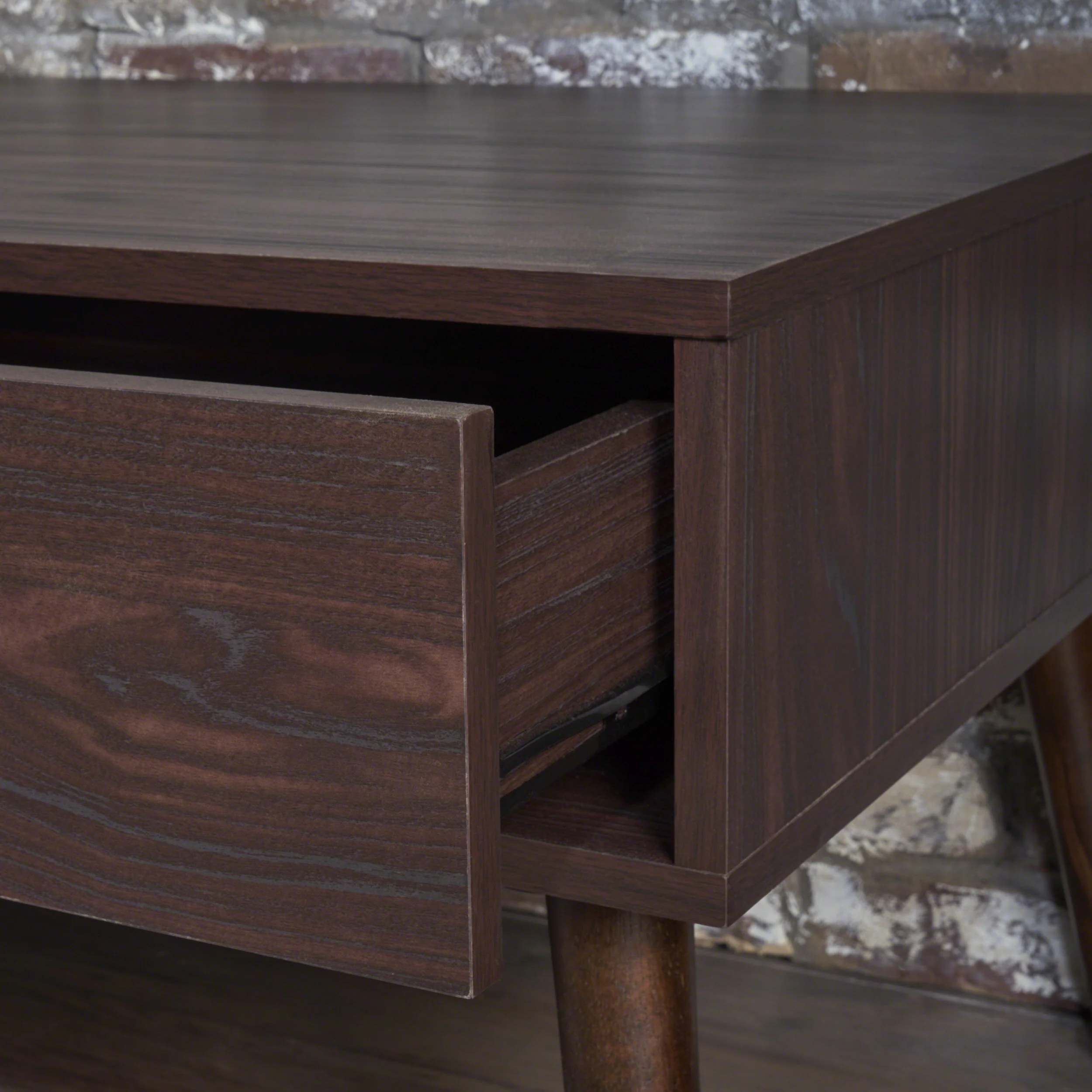 Naomi Mid Century Modern Finished Fiberboard Coffee Table - furnishings