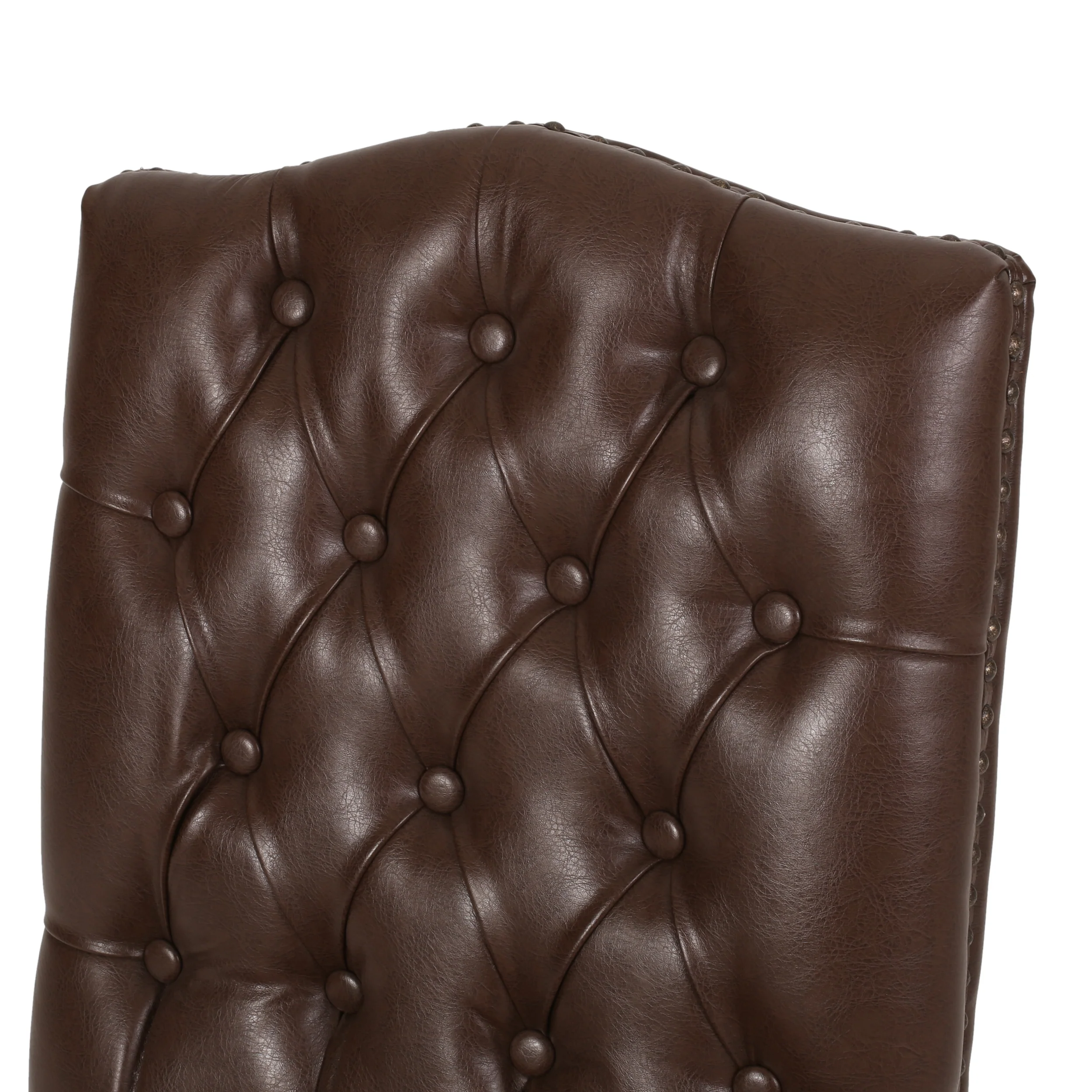 Cello Contemporary Faux Leather Dining Chairs, Set of 2 - furnishings