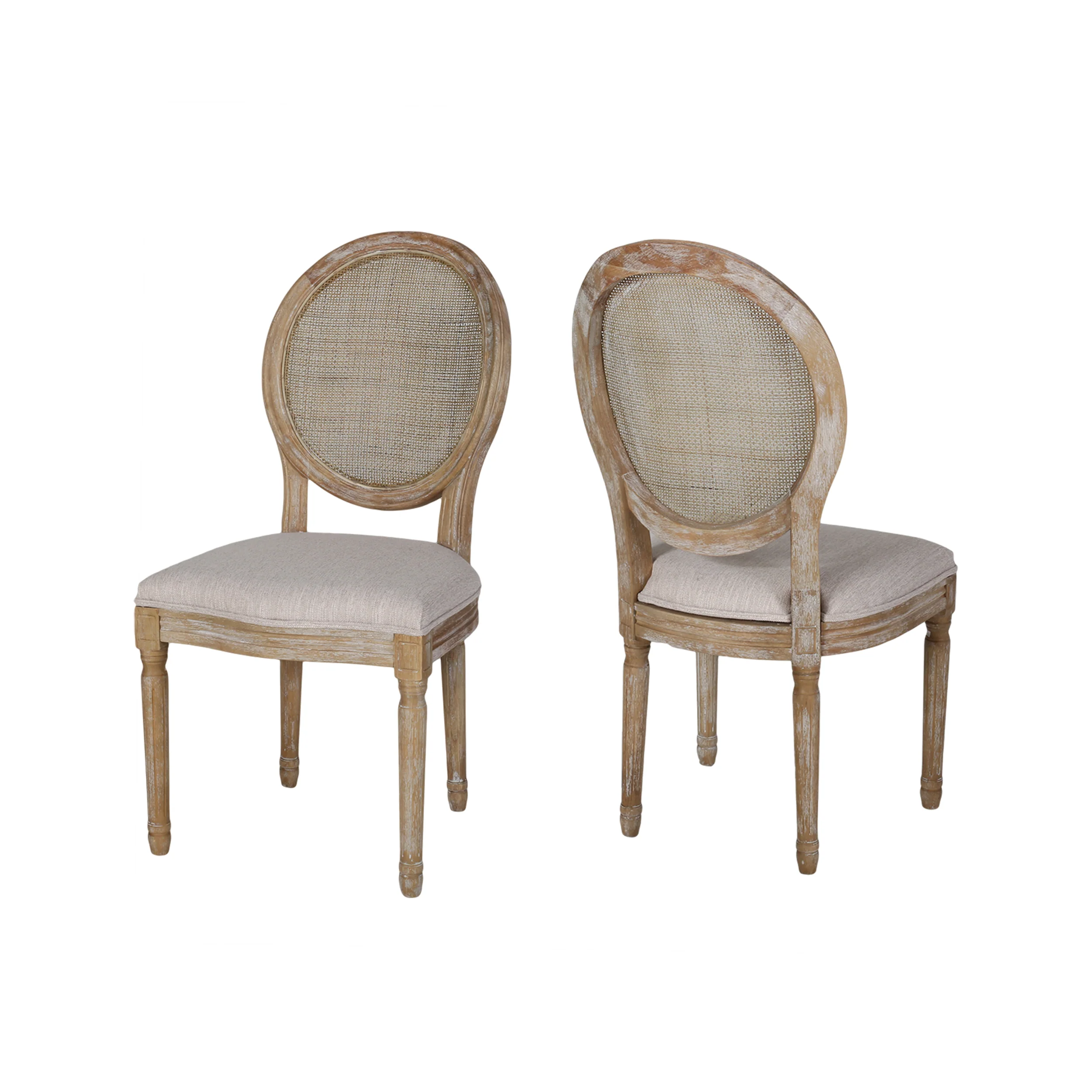 Camilo Oval Cane Back French Style Dining Chair (Set of 2) - furnishings