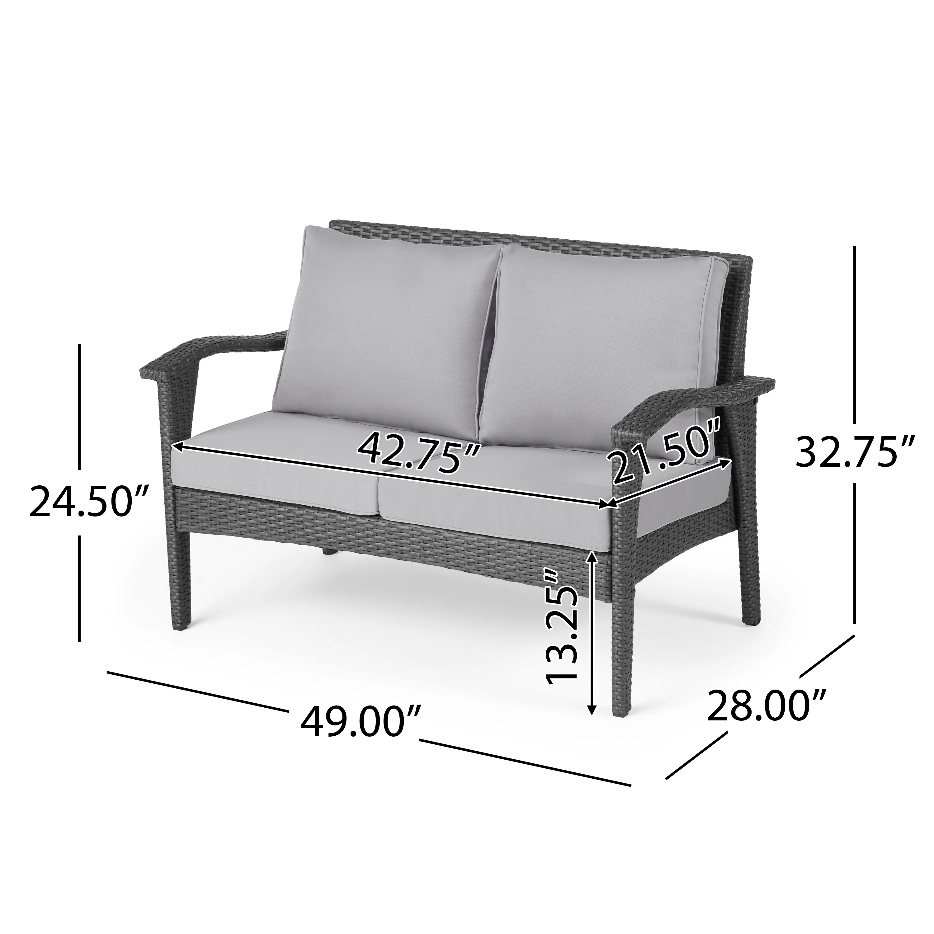 Voyage Outdoor 4 Seater Wicker Chat Set with Fire Pit - furnishings