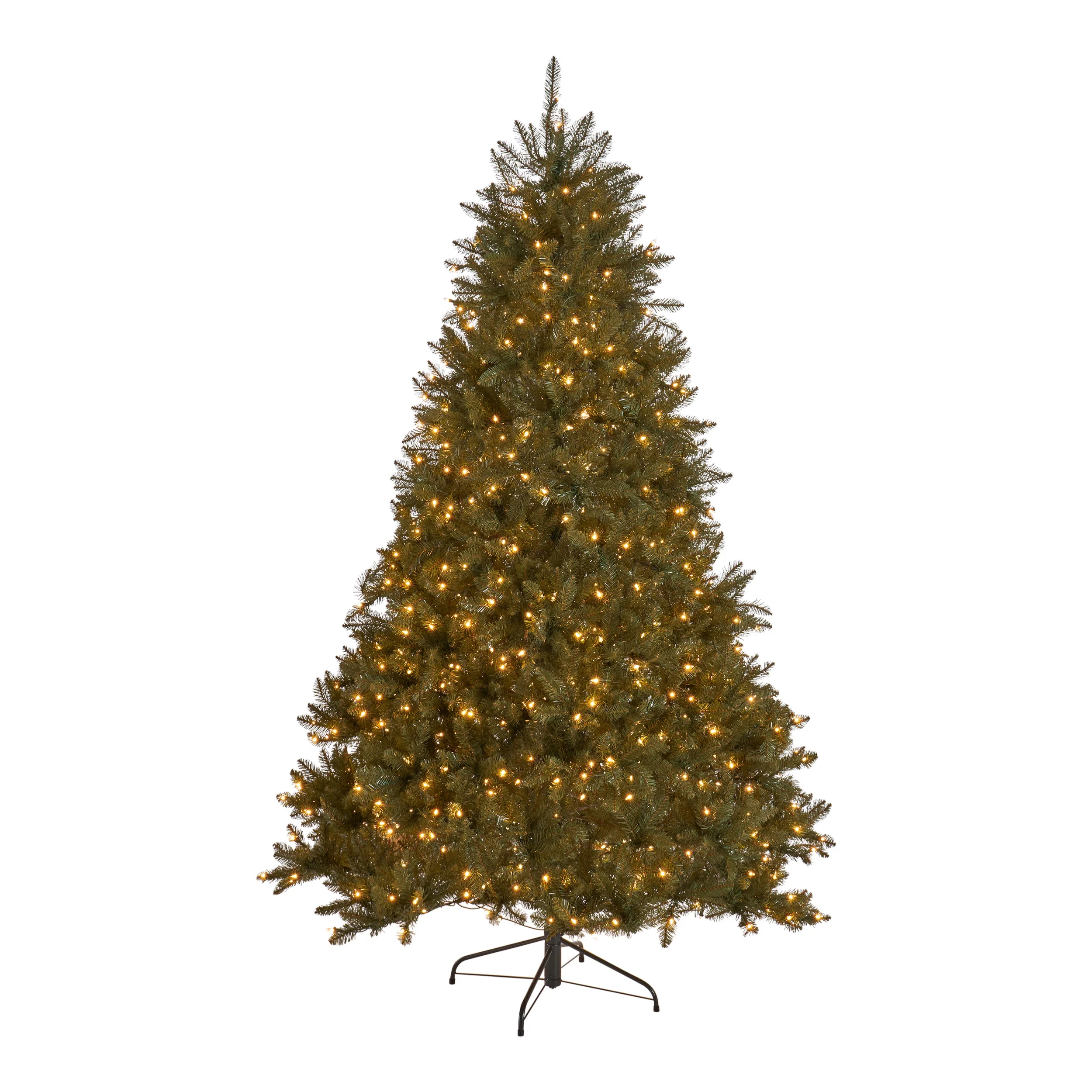9-foot Fraser Fir Hinged Artificial Christmas Tree - furnishings