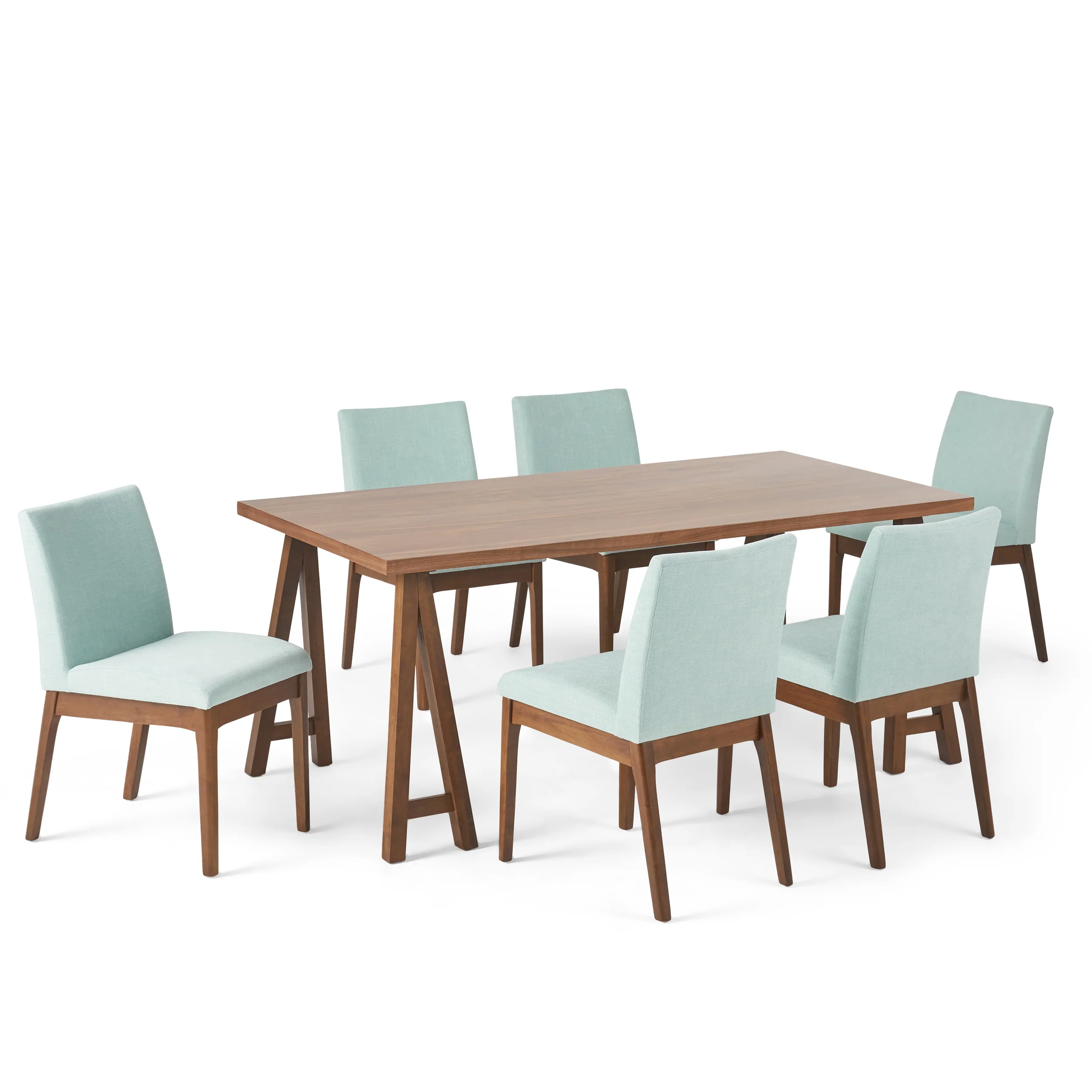 Elsinore Mid-Century Modern 7 Piece Dining Set - furnishings