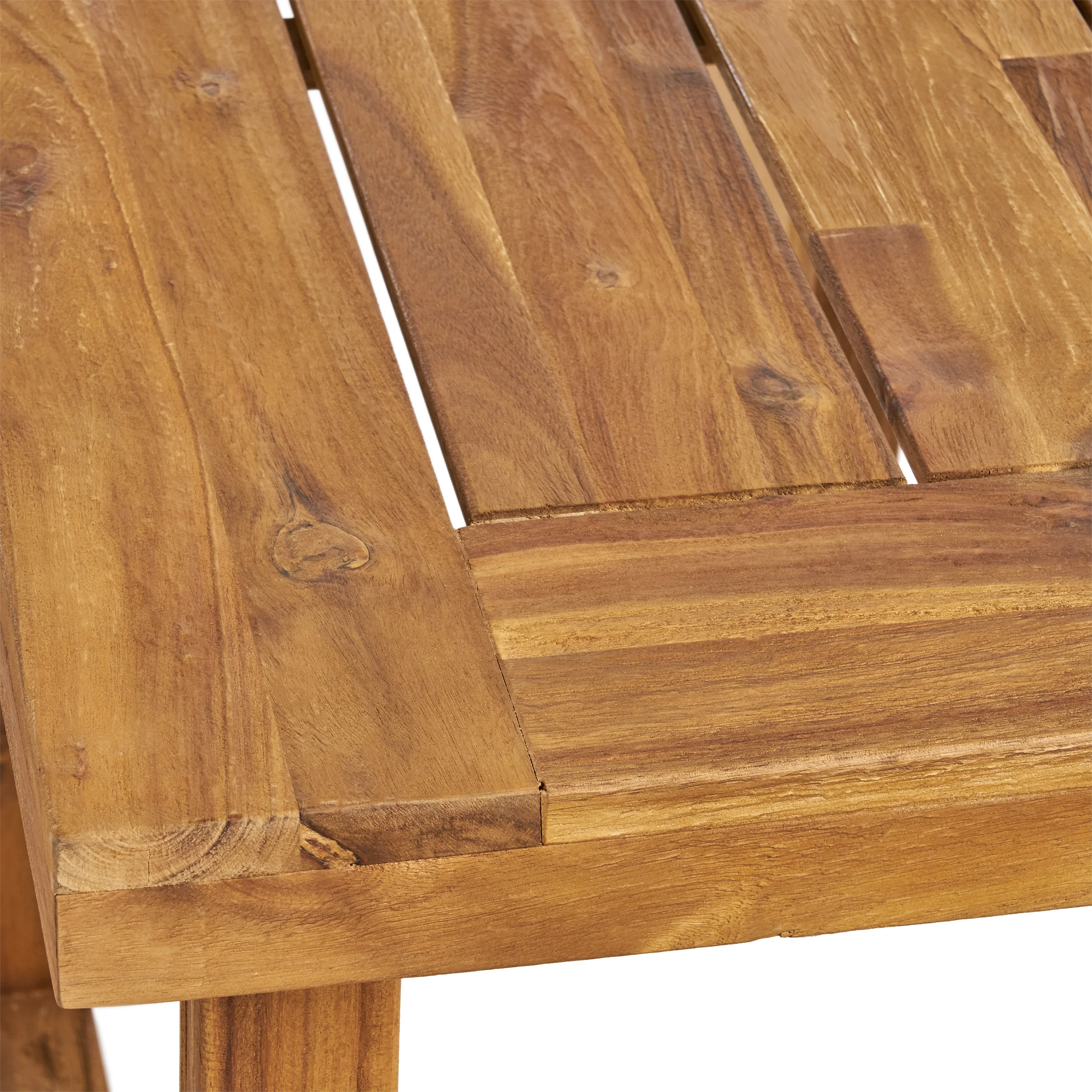 Eric Outdoor 6-Seater Acacia Wood Dining Set with Bench - furnishings