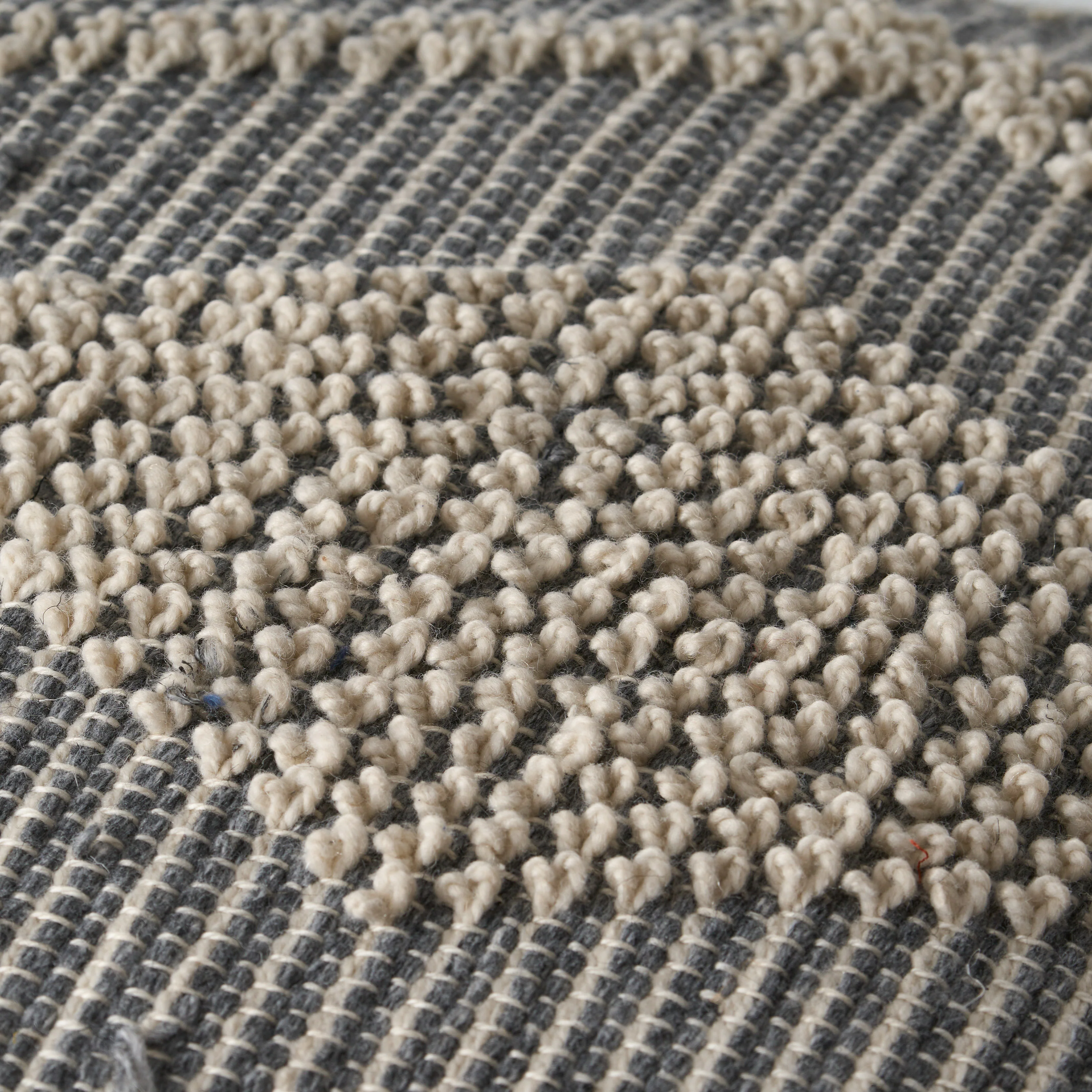 Dereka Contemporary Handcrafted Faux Yarn Pouf - furnishings