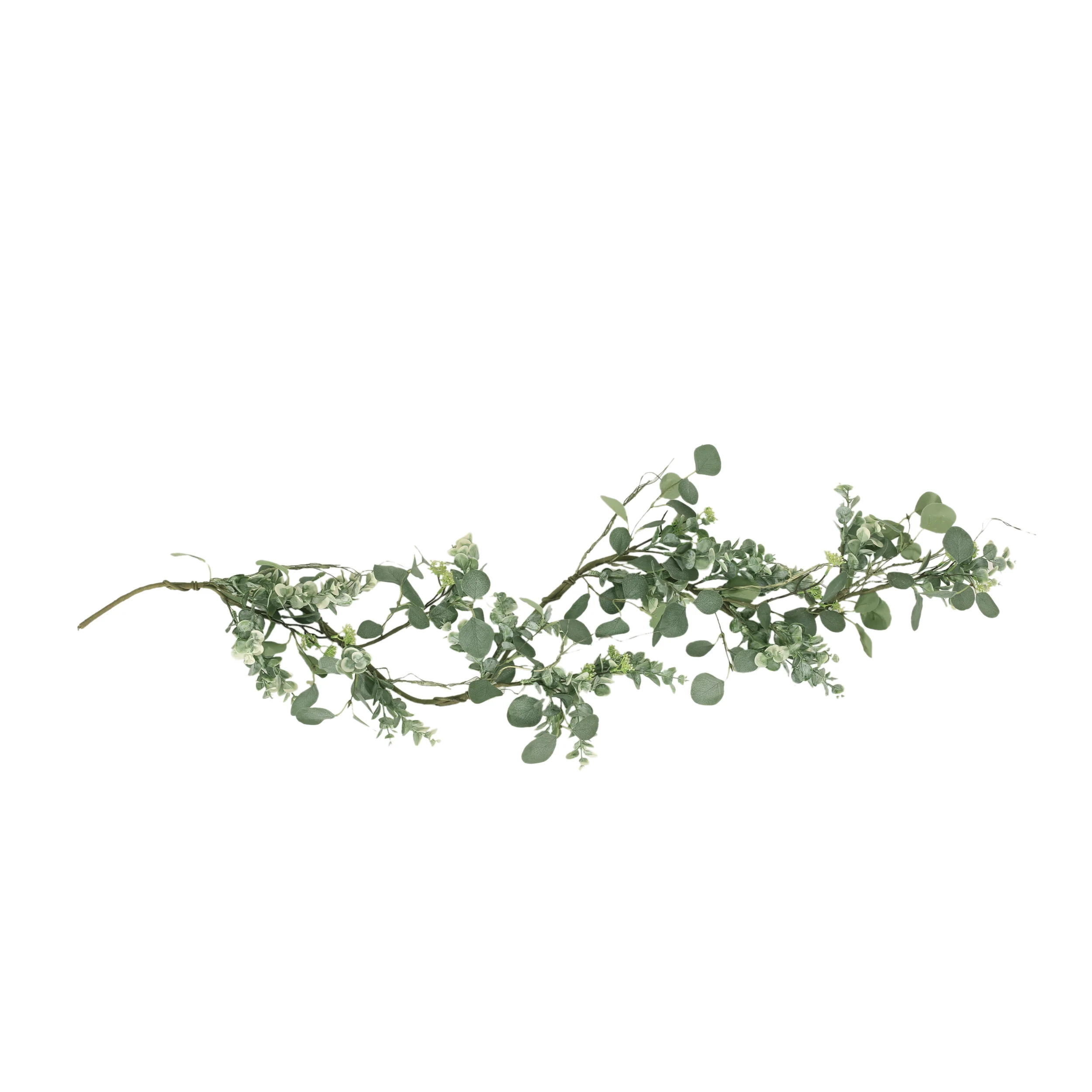Mauhaut 5-foot Floral Eucalyptus Artificial Garland, Green - furnishings