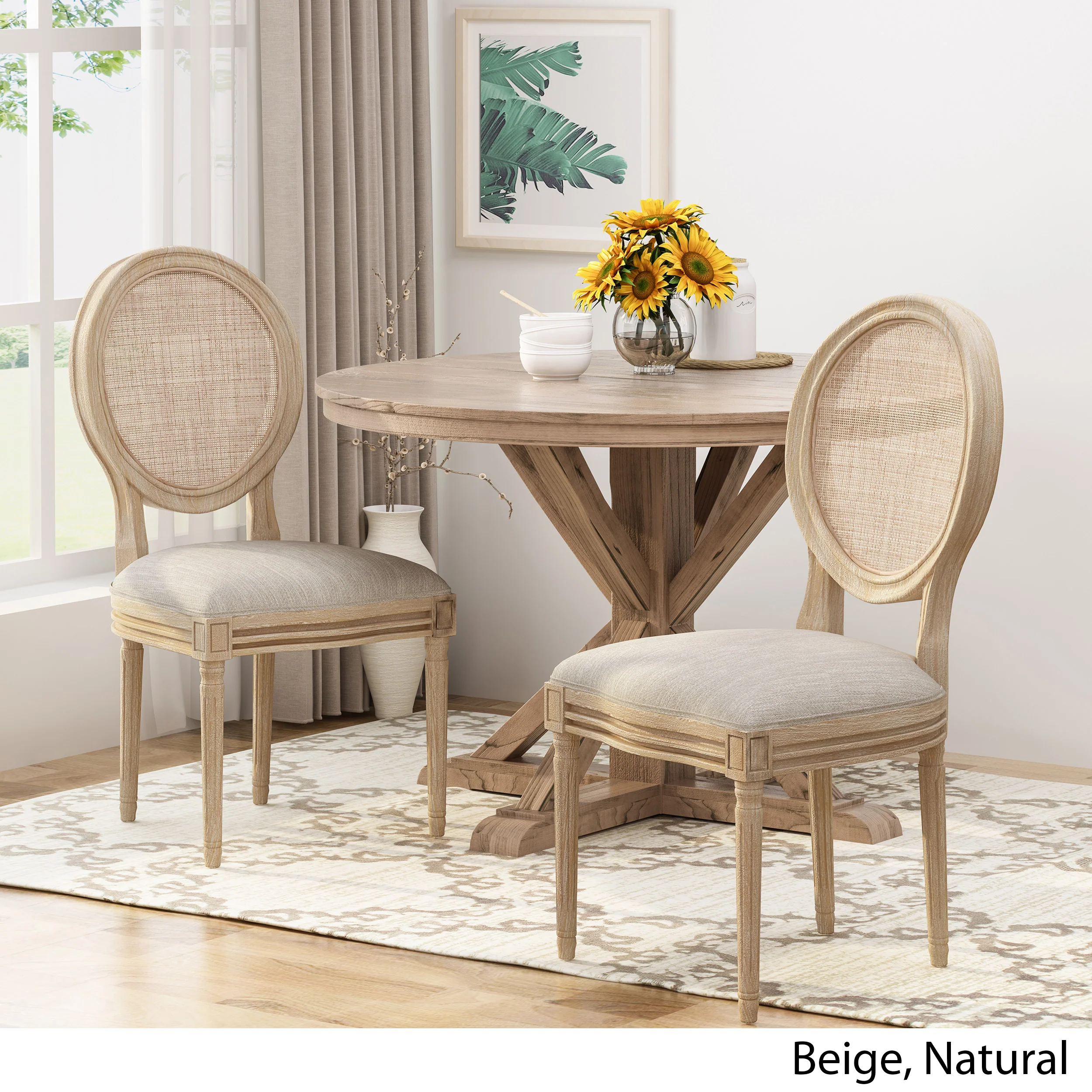 Camilo Oval Cane Back French Style Dining Chair (Set of 2) - furnishings