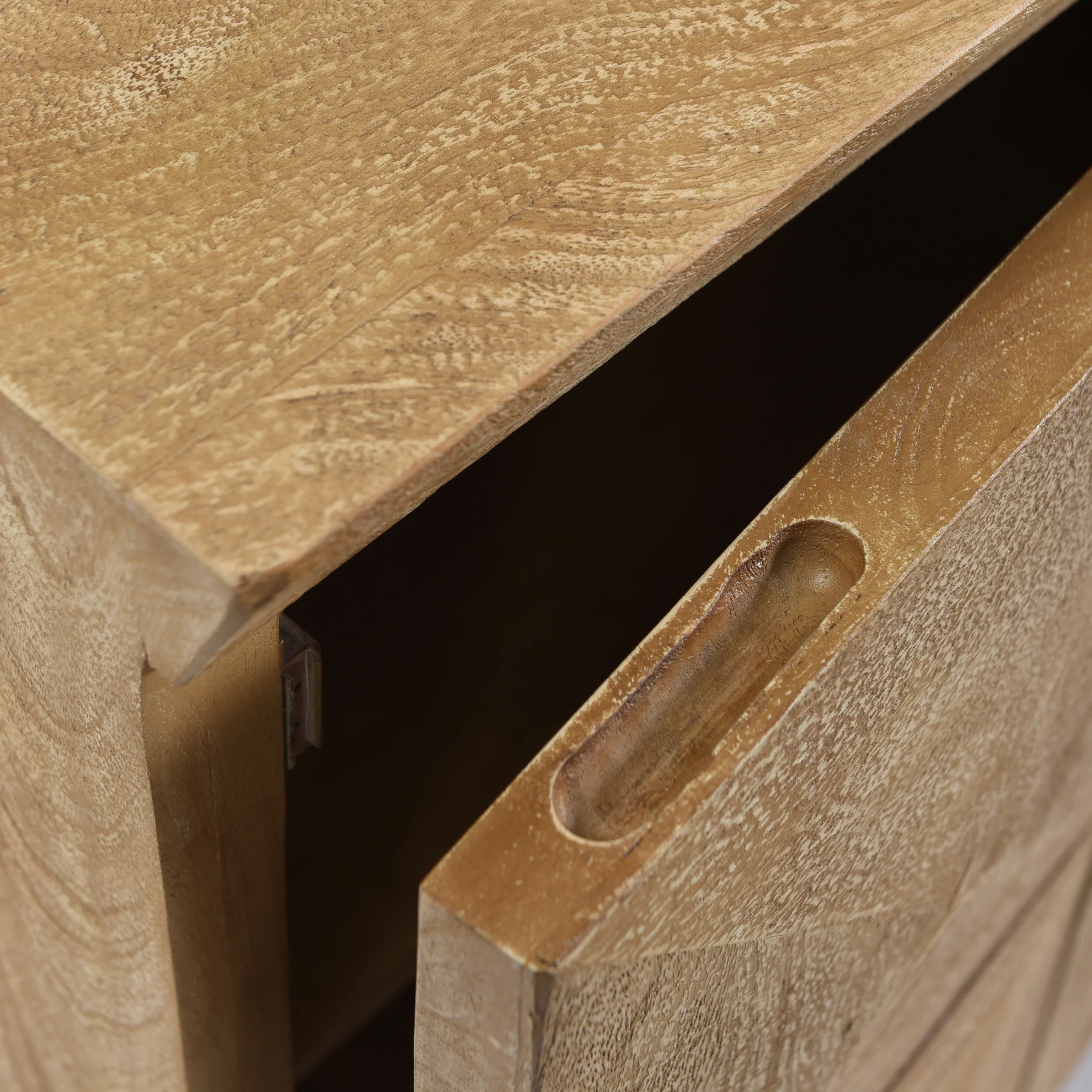 Daksh Handcrafted Boho Mango Wood Cabinet - furnishings