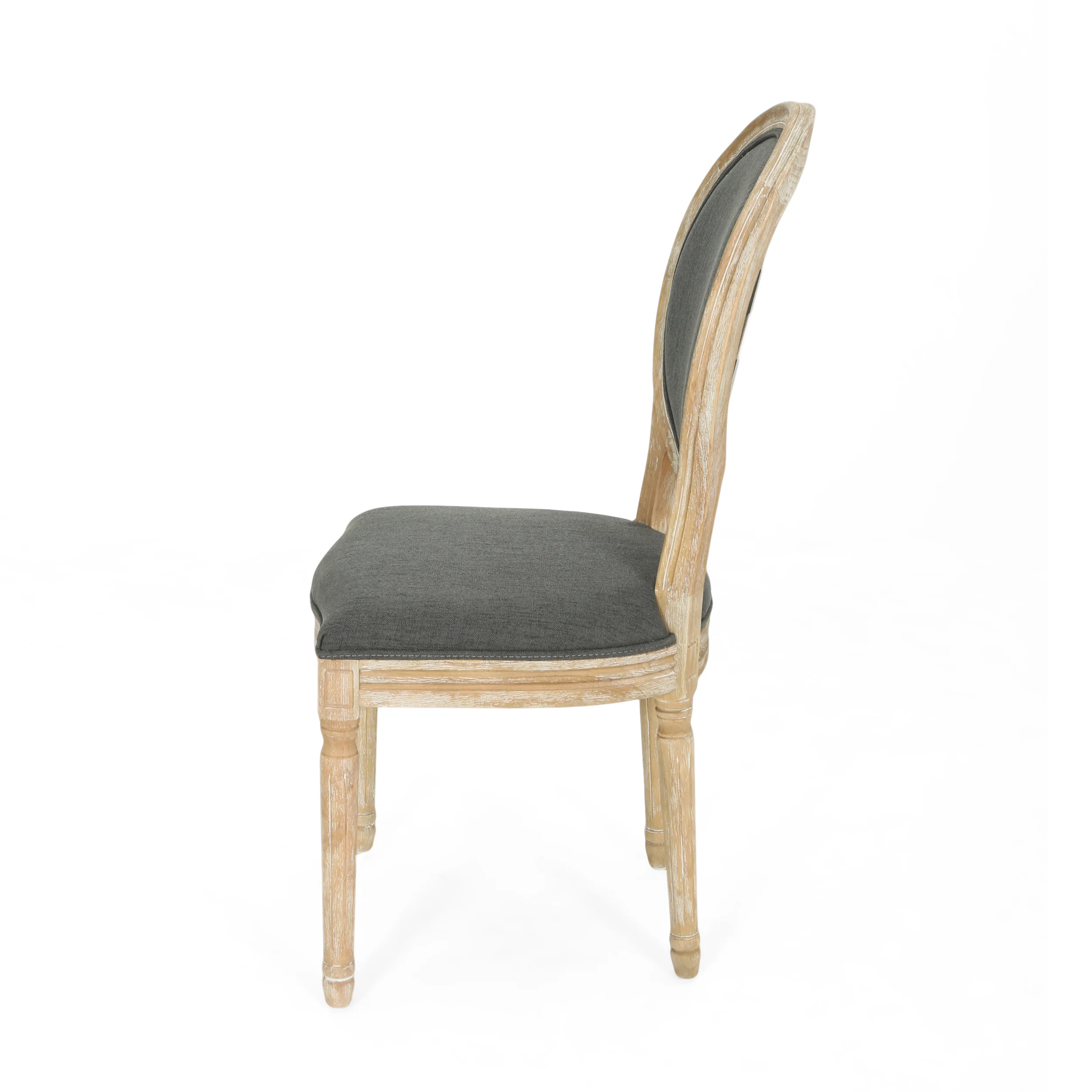Naclerio French Country Fabric Upholstered Wood 5 Piece Dining Set - furnishings