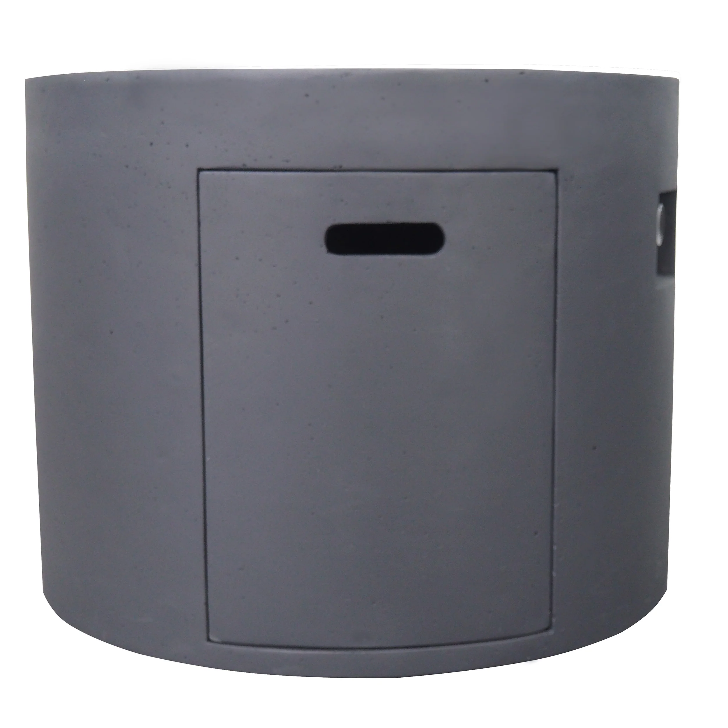 Leo Outdoor 31-inch Round Light Weight Concrete Gas Burning Fire Pit - furnishings