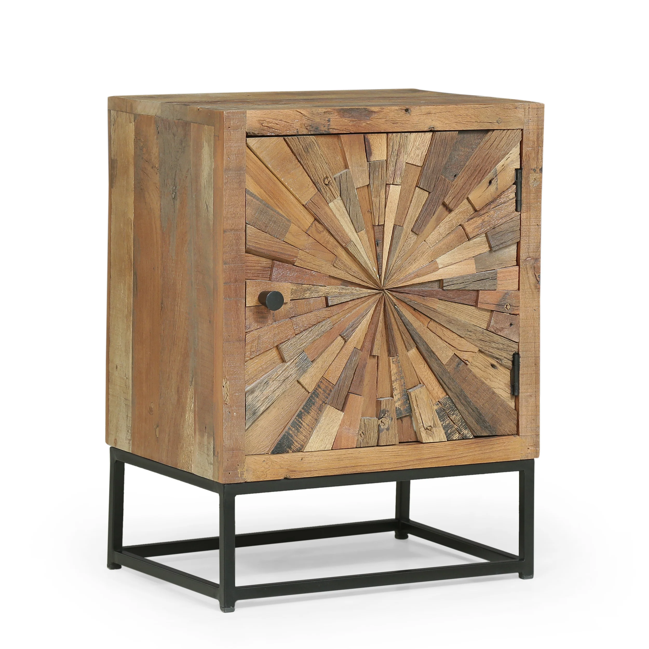 Kelci Boho Wooden Night Stand - furnishings