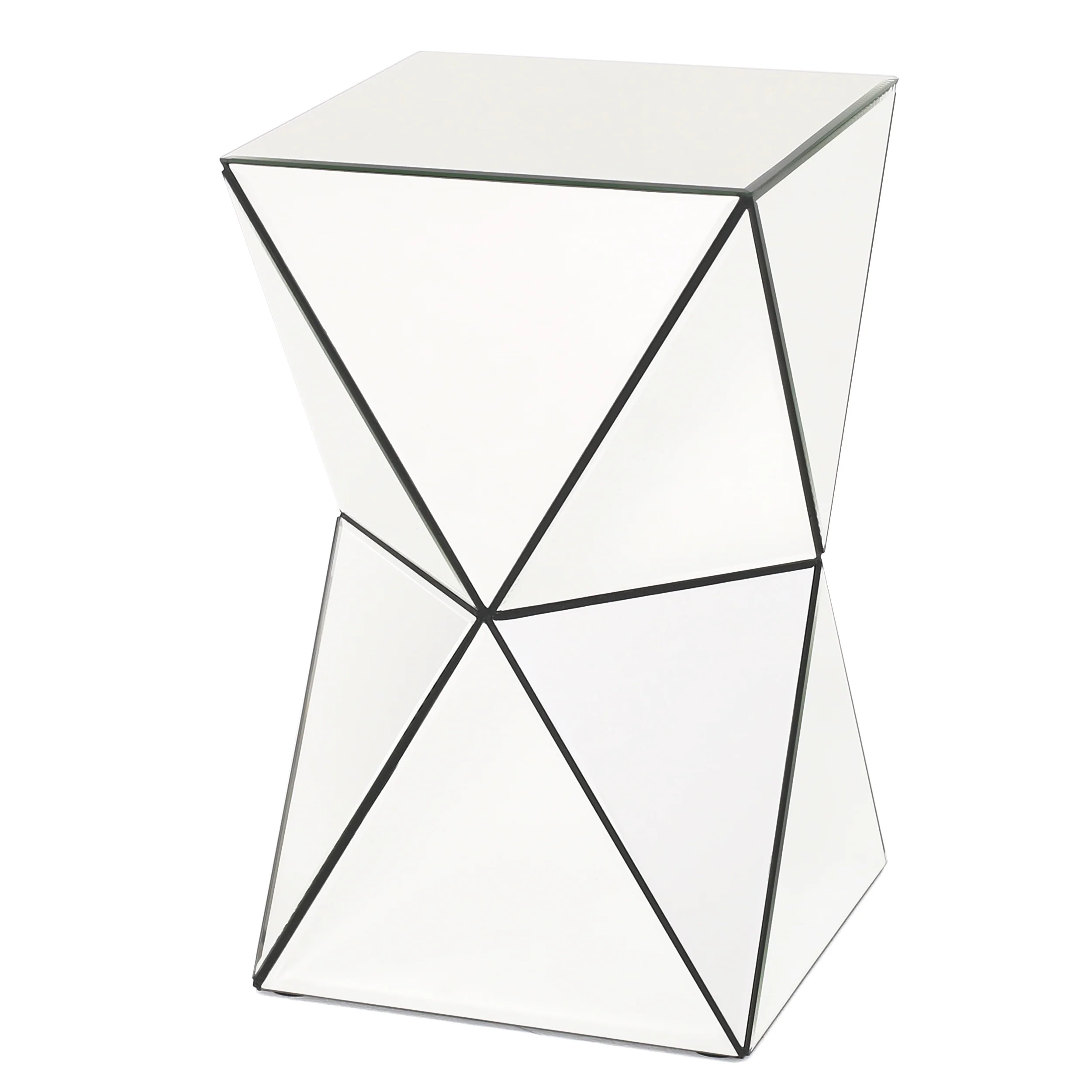 Aedon Mirrored Side Table - furnishings