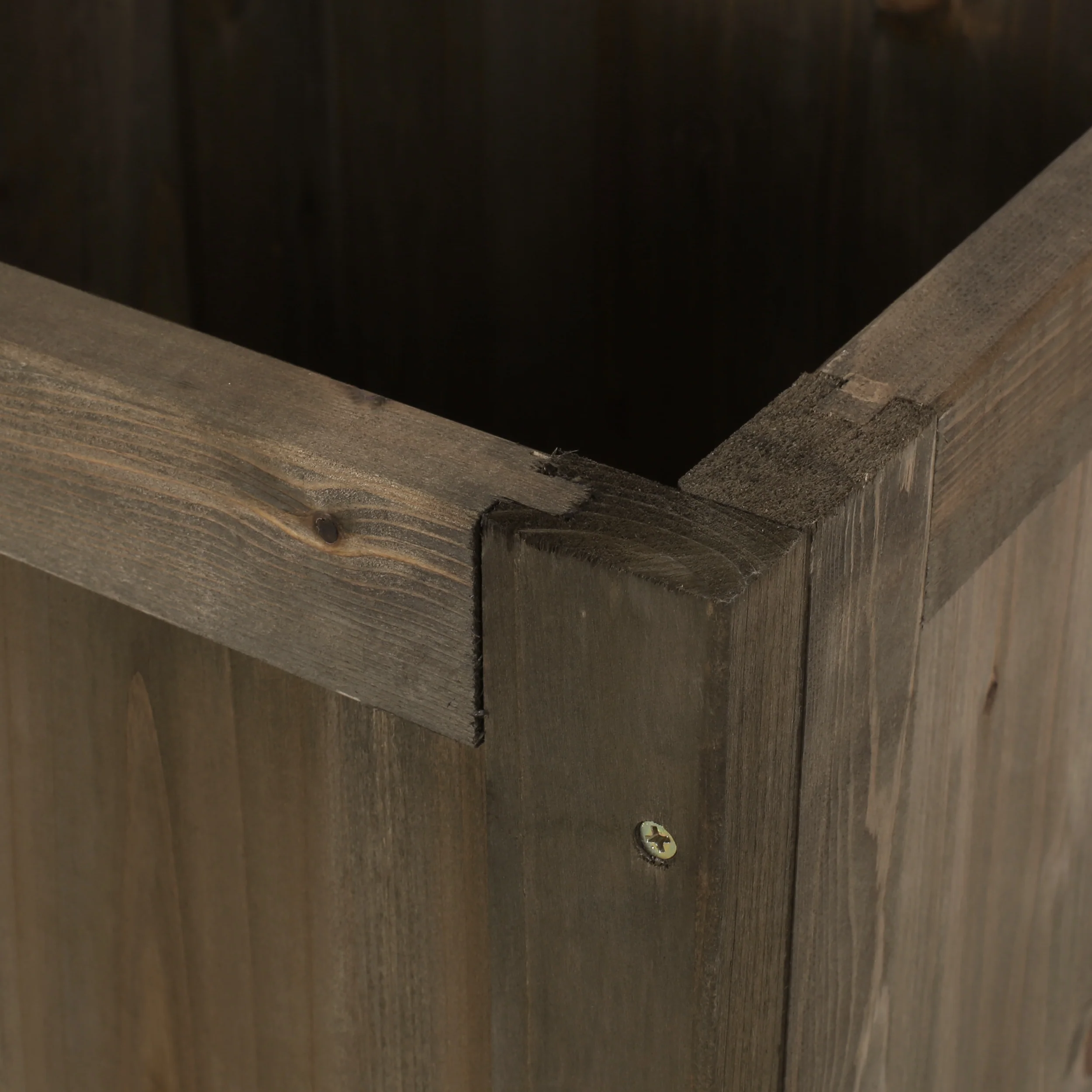 Skyline Outdoor Pine Wood Planter Bench - furnishings