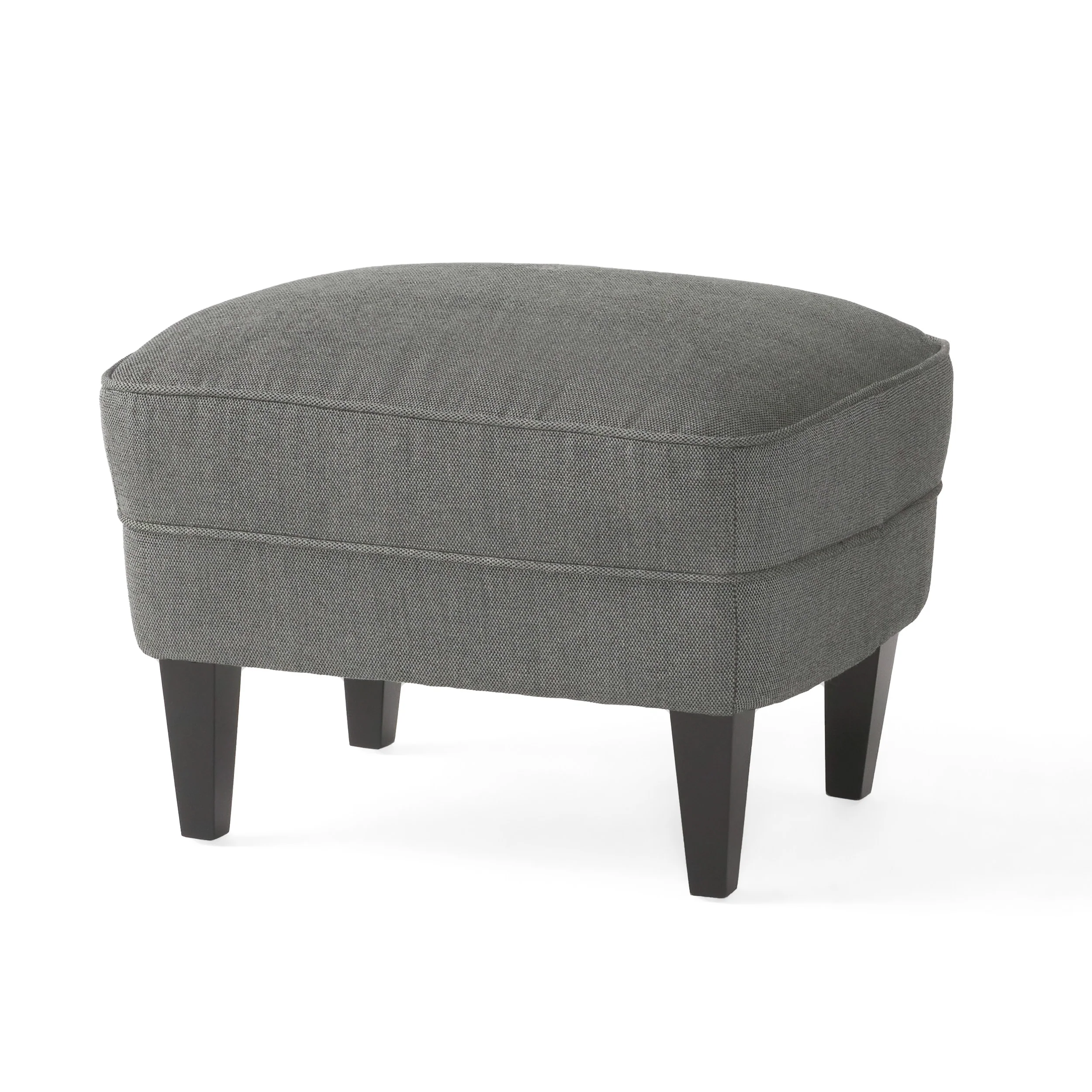 Teton Button Tufted Upholstered Club Chair With Footstool - furnishings