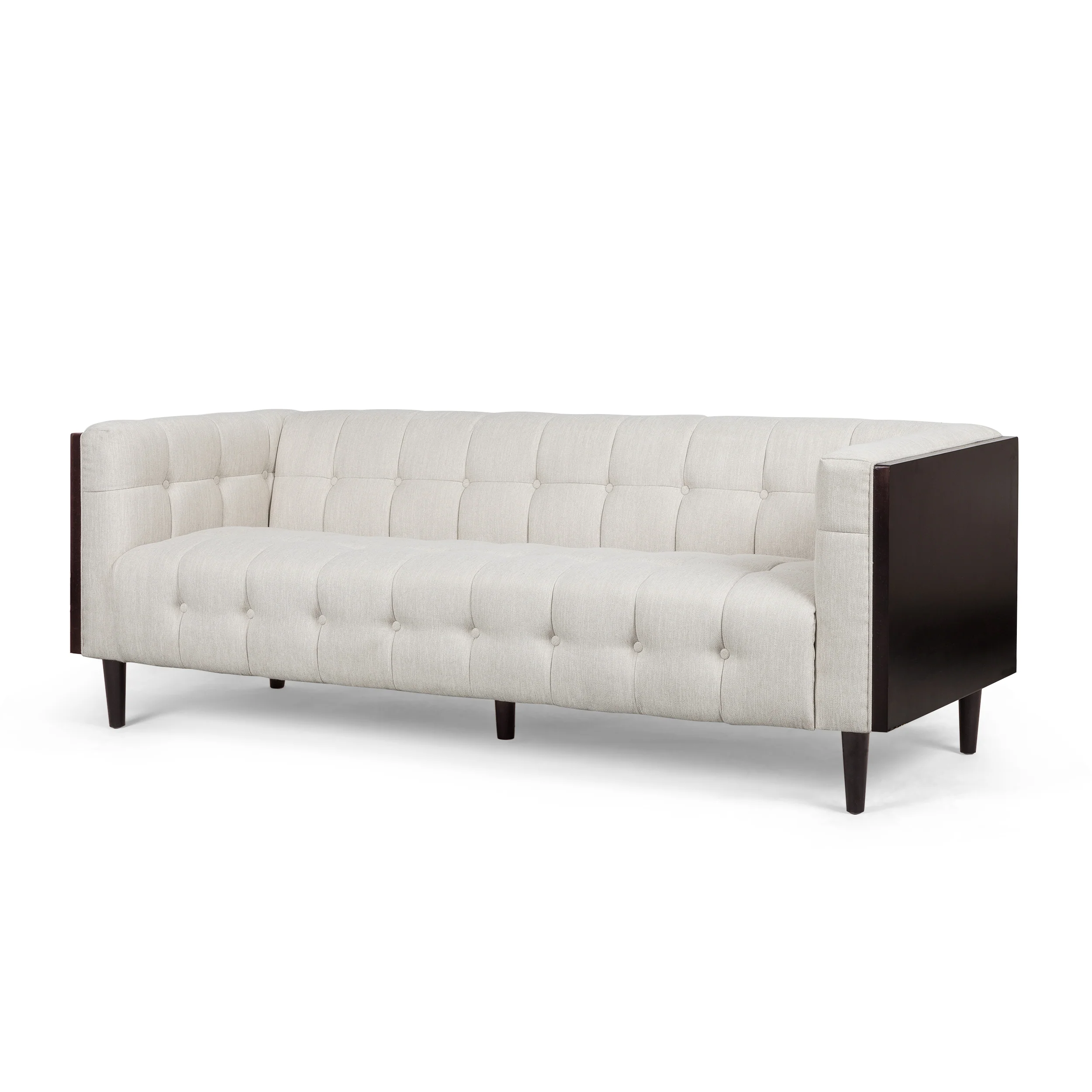 Croton Contemporary Tufted 3 Seater Sofa - furnishings