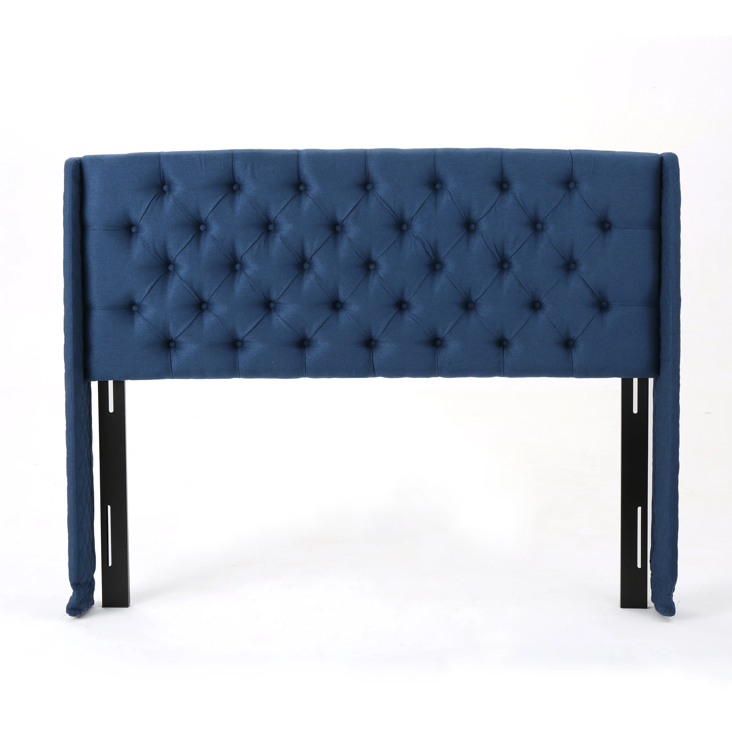 Liberty Winged King/ Cal King Tufted Fabric Headboard - furnishings