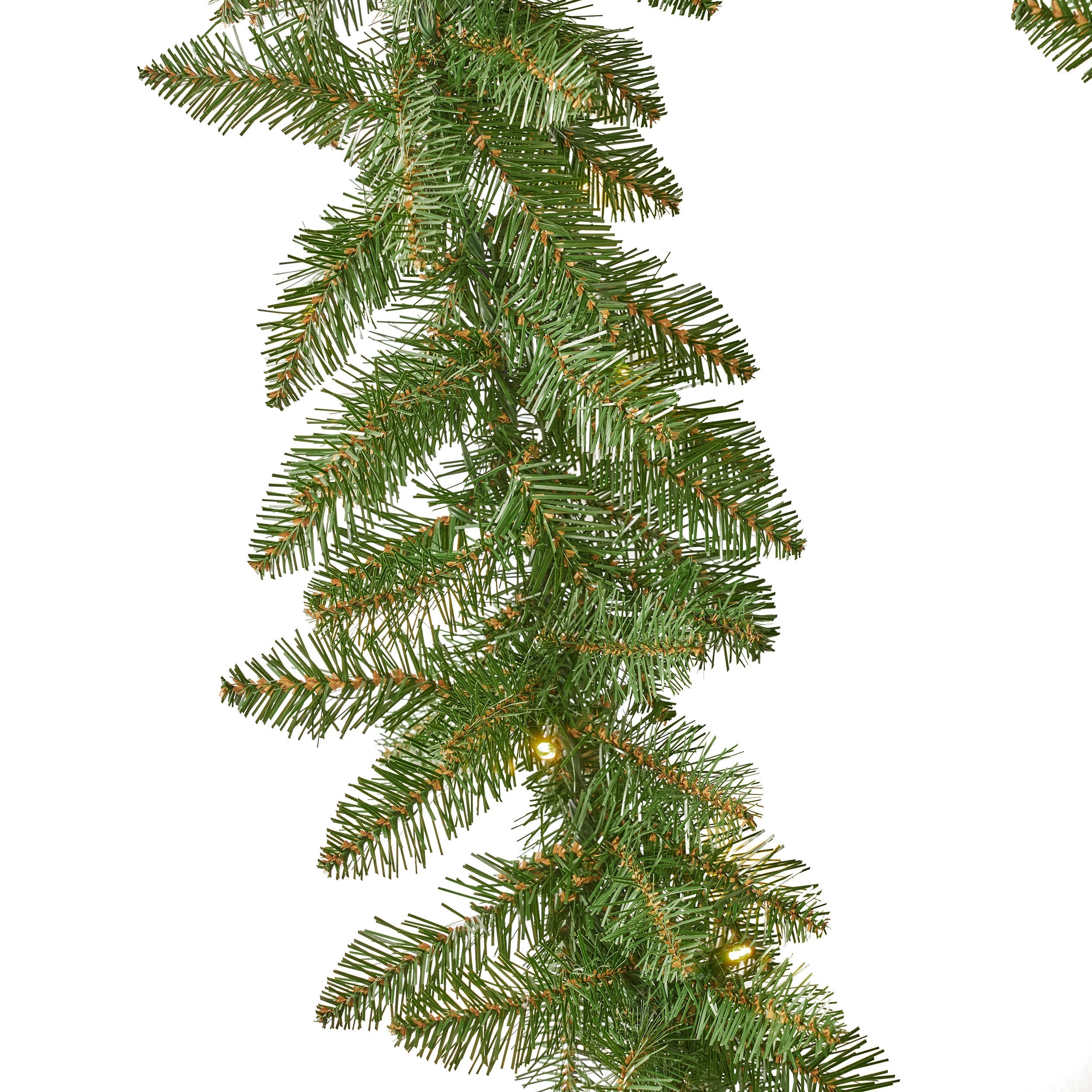 9-foot Fraser Fir Pre-Lit Warm White LED Artificial Christmas Garland - furnishings