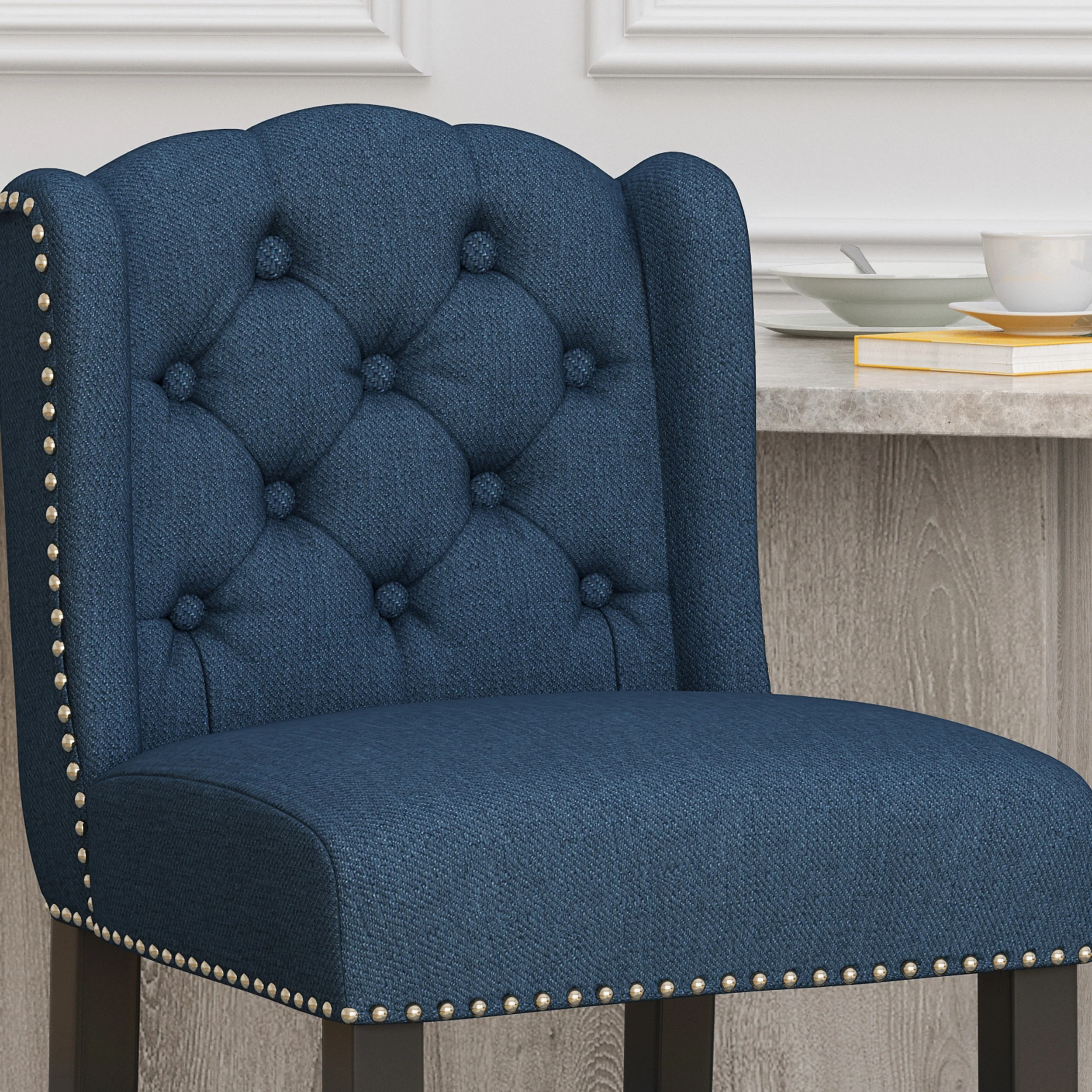 Leisha Wingback Counter Stool - furnishings
