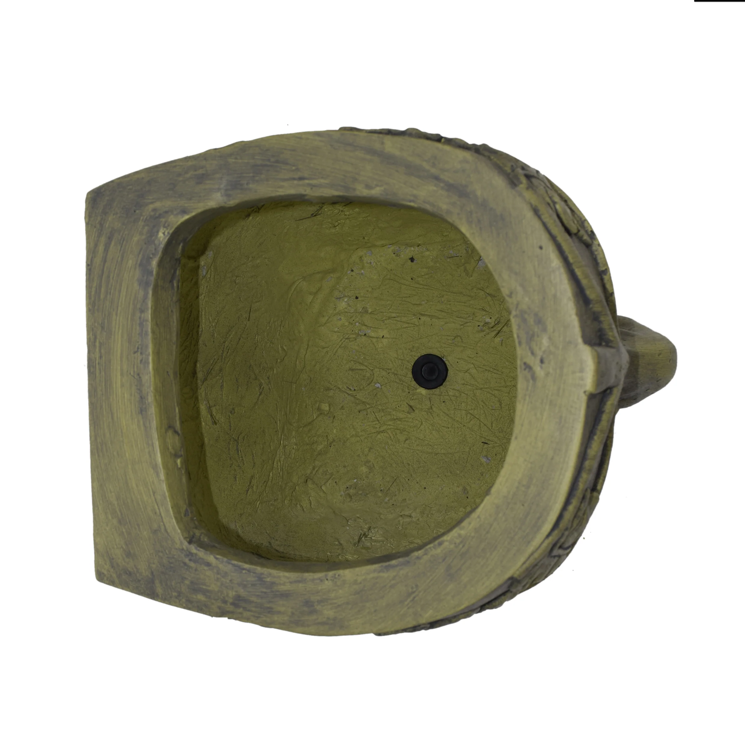 Elliott Outdoor Green Man Tiki Urn, Antique Green Finish - furnishings