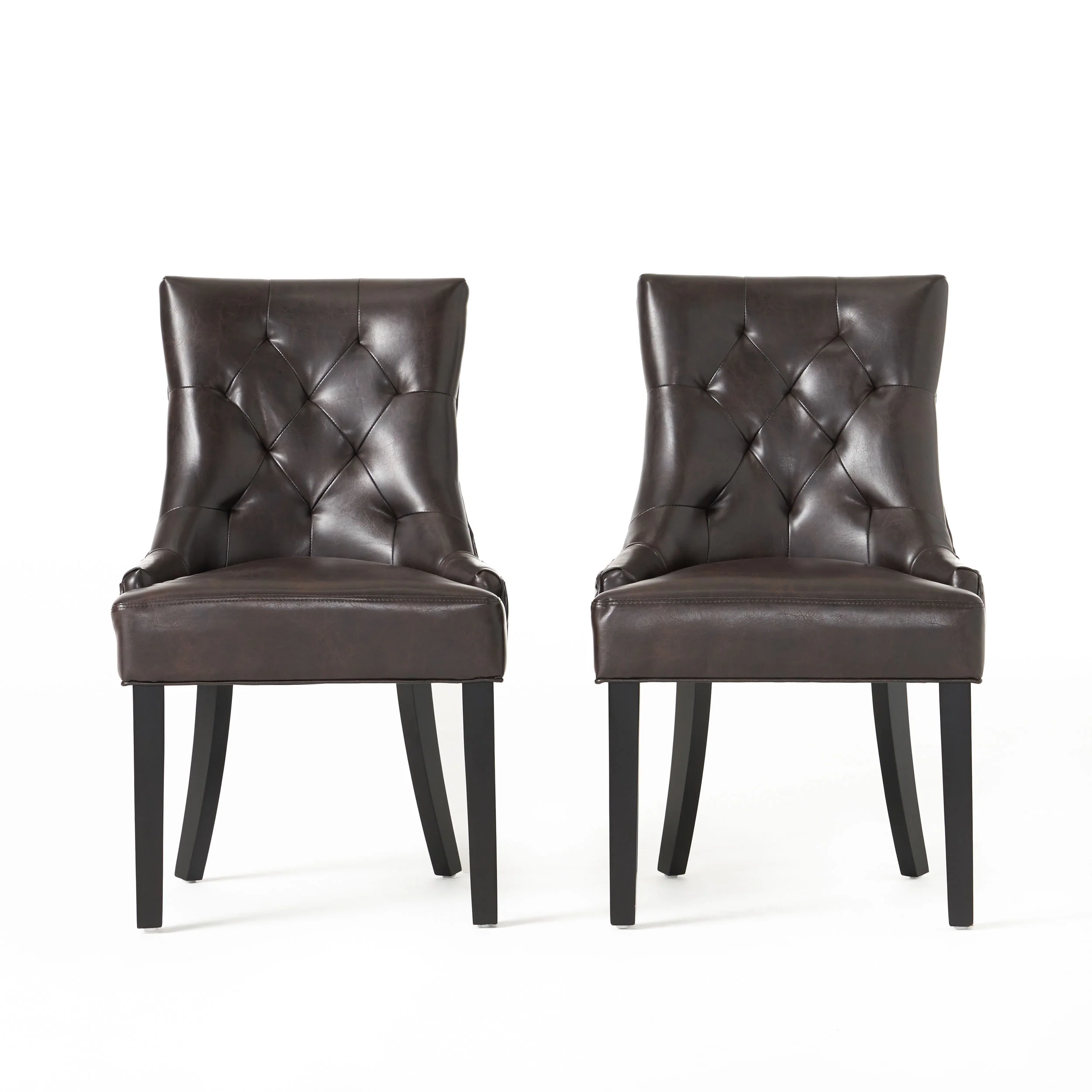 Stacy Tufted Leather Dining Chairs (Set of 2) - furnishings