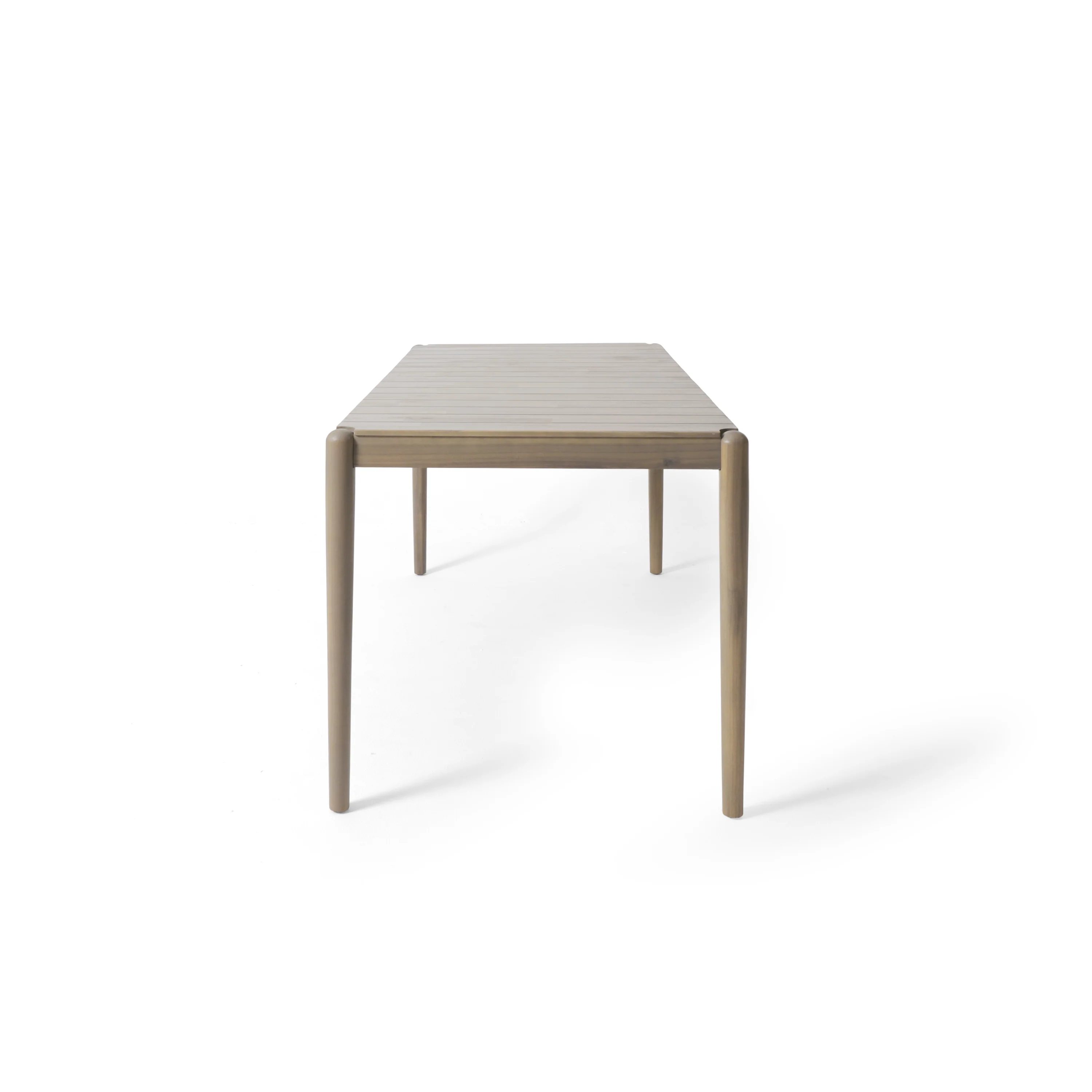 Tellin Acacia Wood 6 Seater Dining Table, Light Ash - furnishings