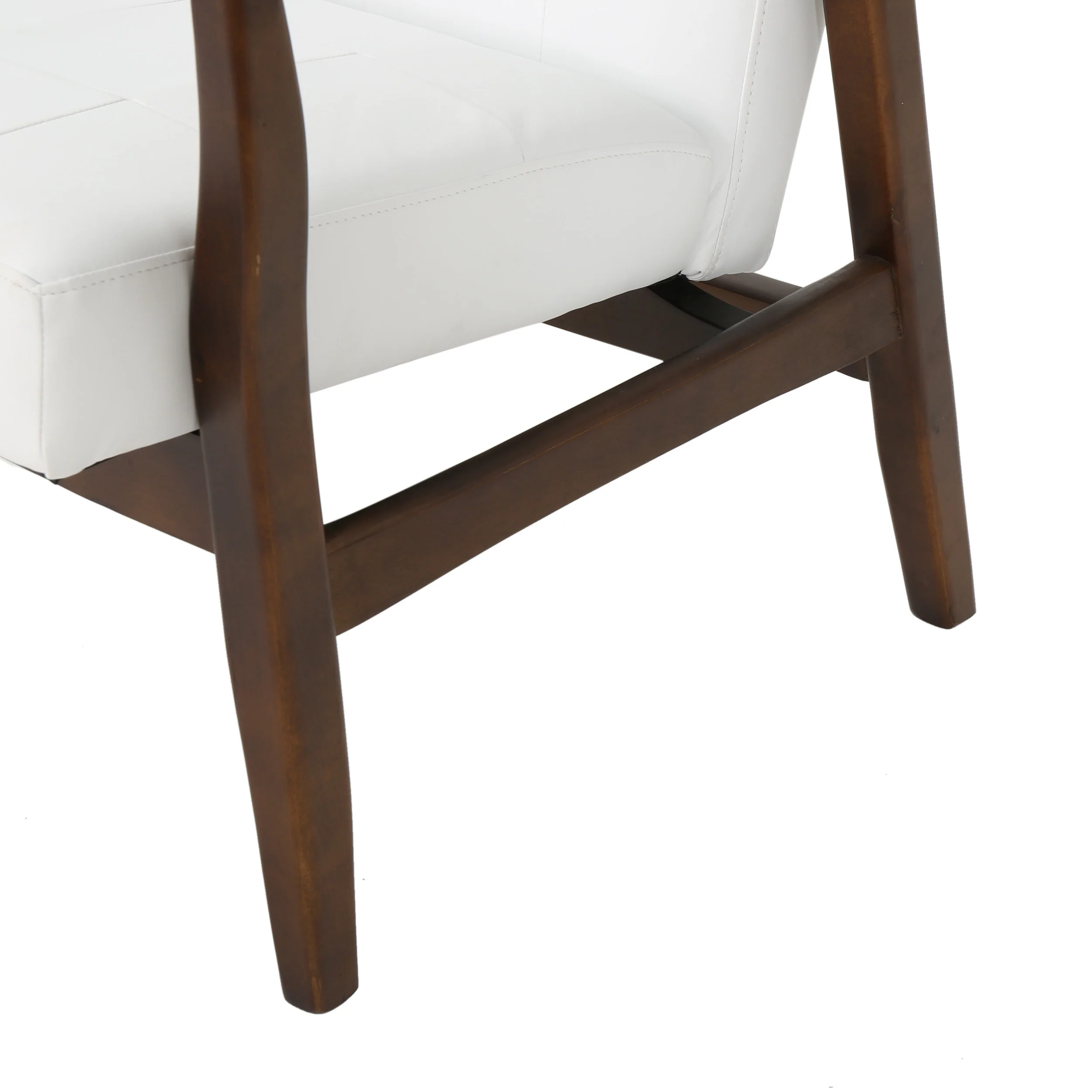 Callisto Mid Century Modern Leather Club Chair - furnishings