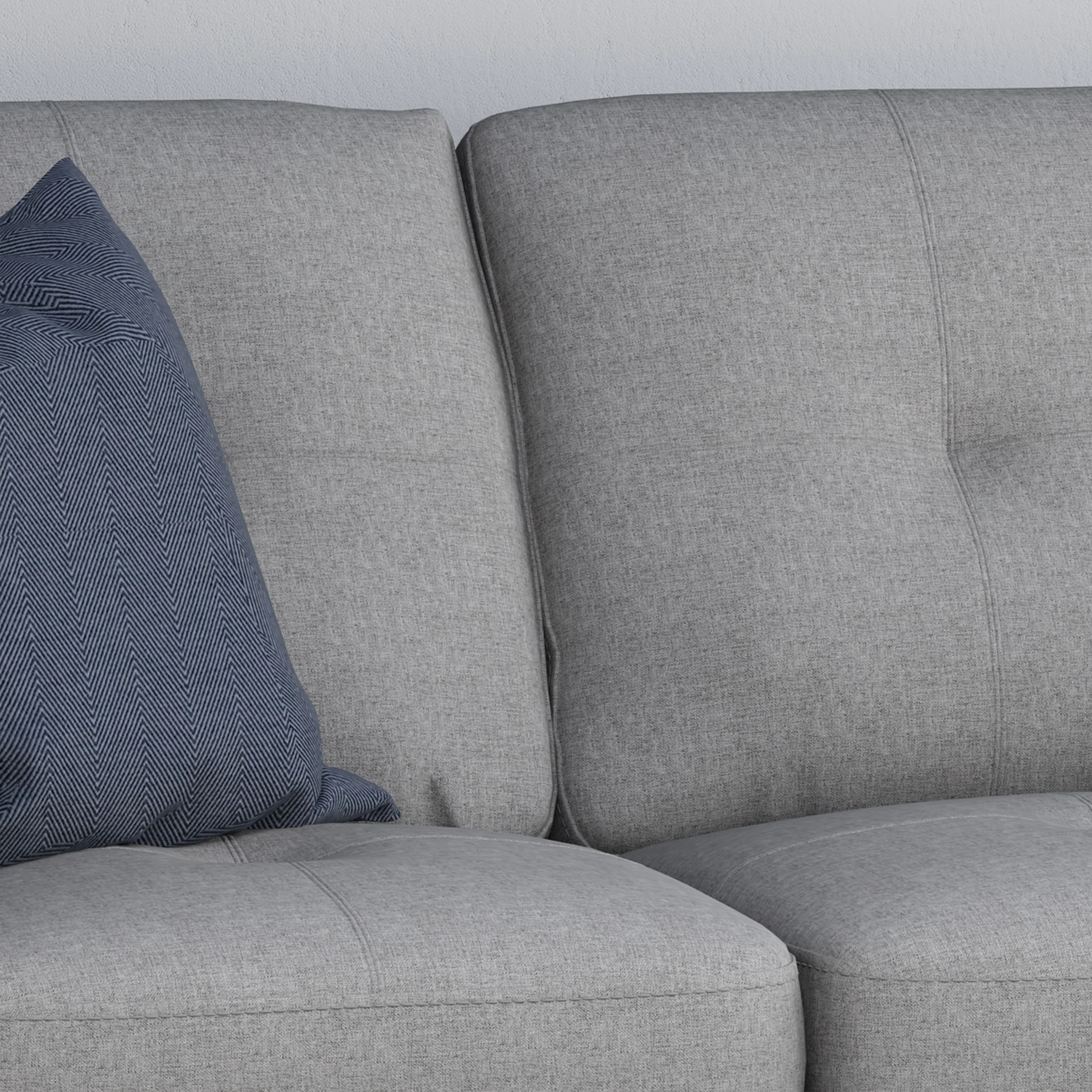 Viviana Three Seater Sofa with Wood Legs - furnishings