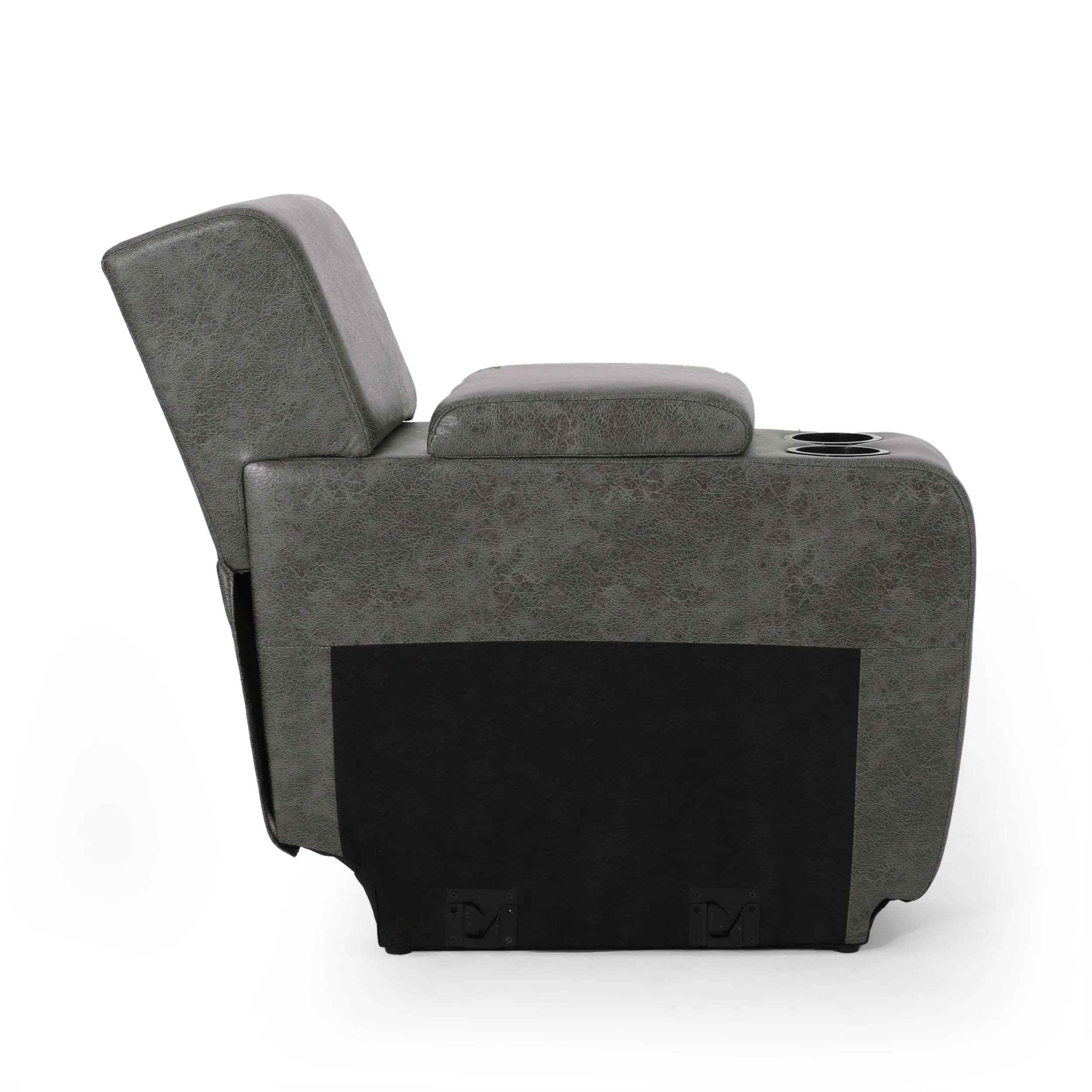 Lunsford Contemporary Upholstered Theater Seating Reclining Sofa - furnishings