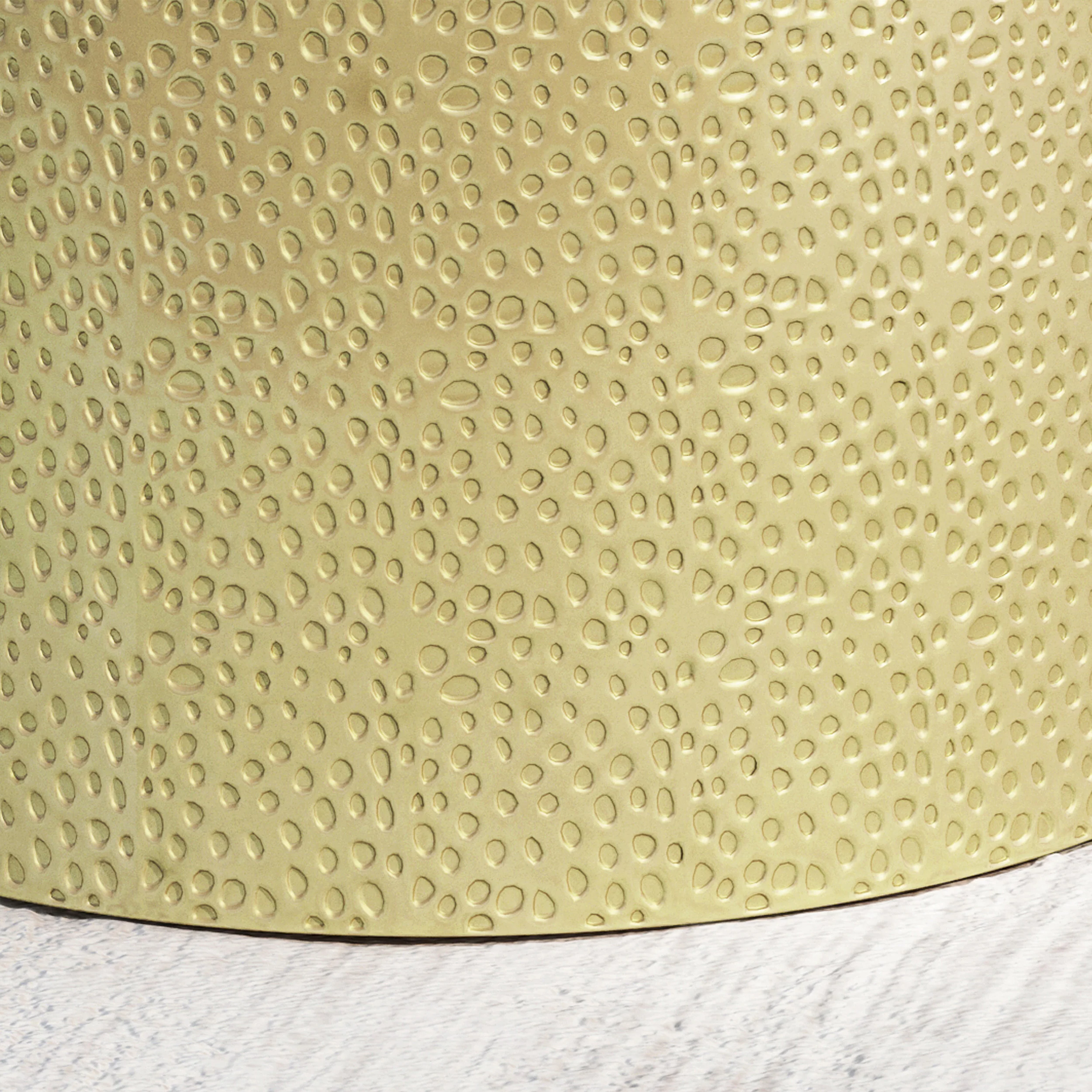 Kaylee Modern Round Hammered Iron Accent Table (2 Pack) - furnishings
