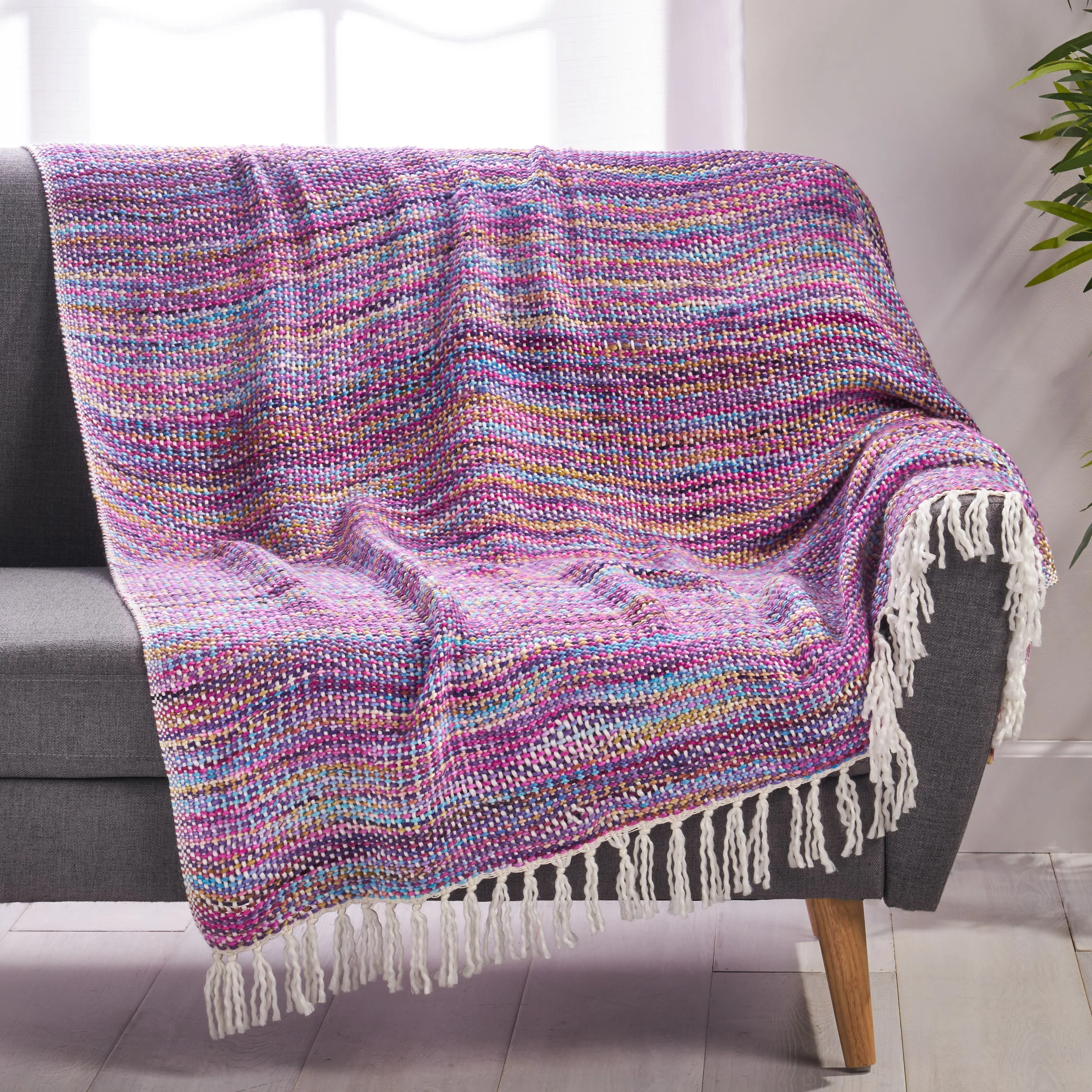 Jumana Boho Fabric Throw Blanket - furnishings