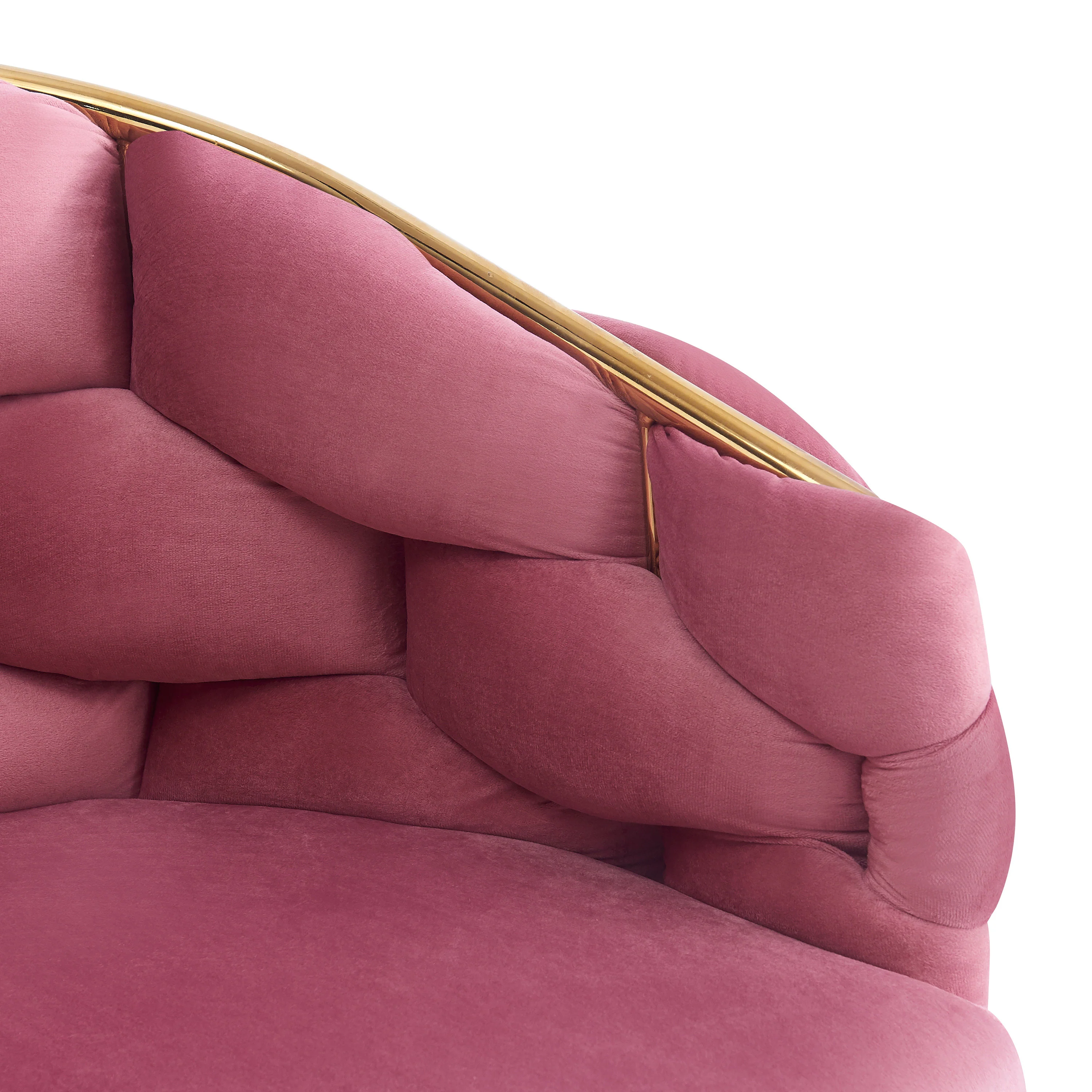 Cotorro Velvet Barrel Design Accent Chairs - furnishings