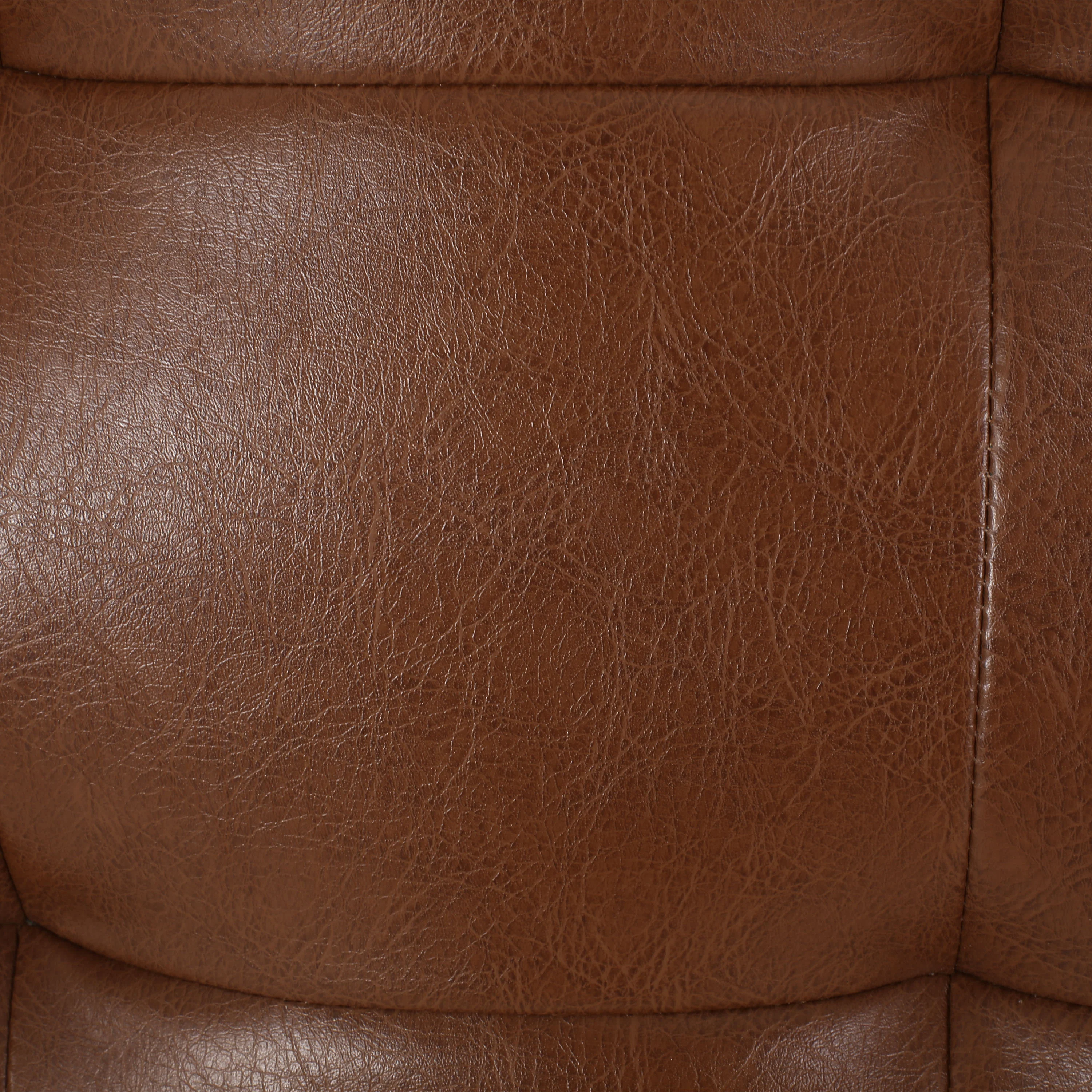 Elkjer Mid Century Modern Faux Leather Tufted Chaise Lounge with Bolster Pillow - furnishings