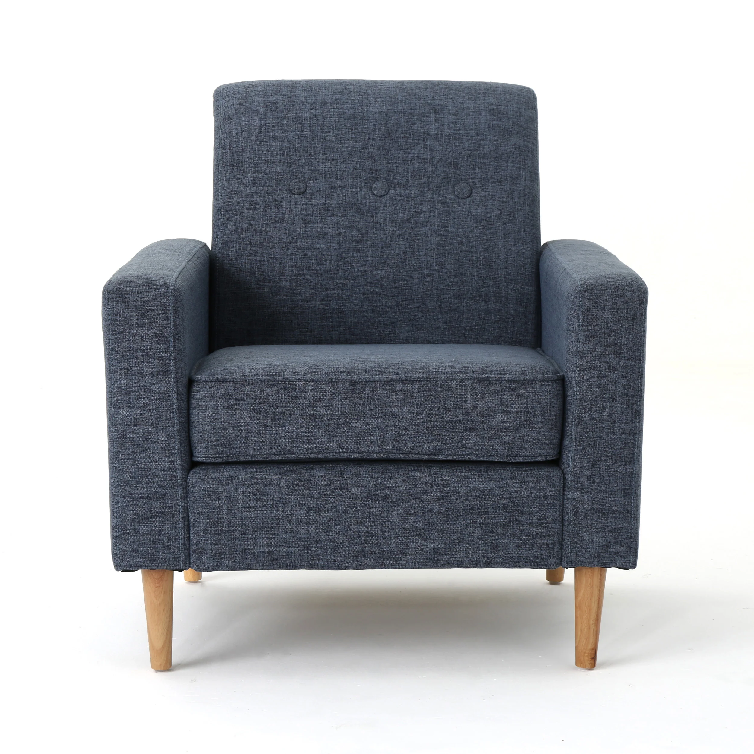 Stratford Mid Century Modern Fabric Club Chair - furnishings