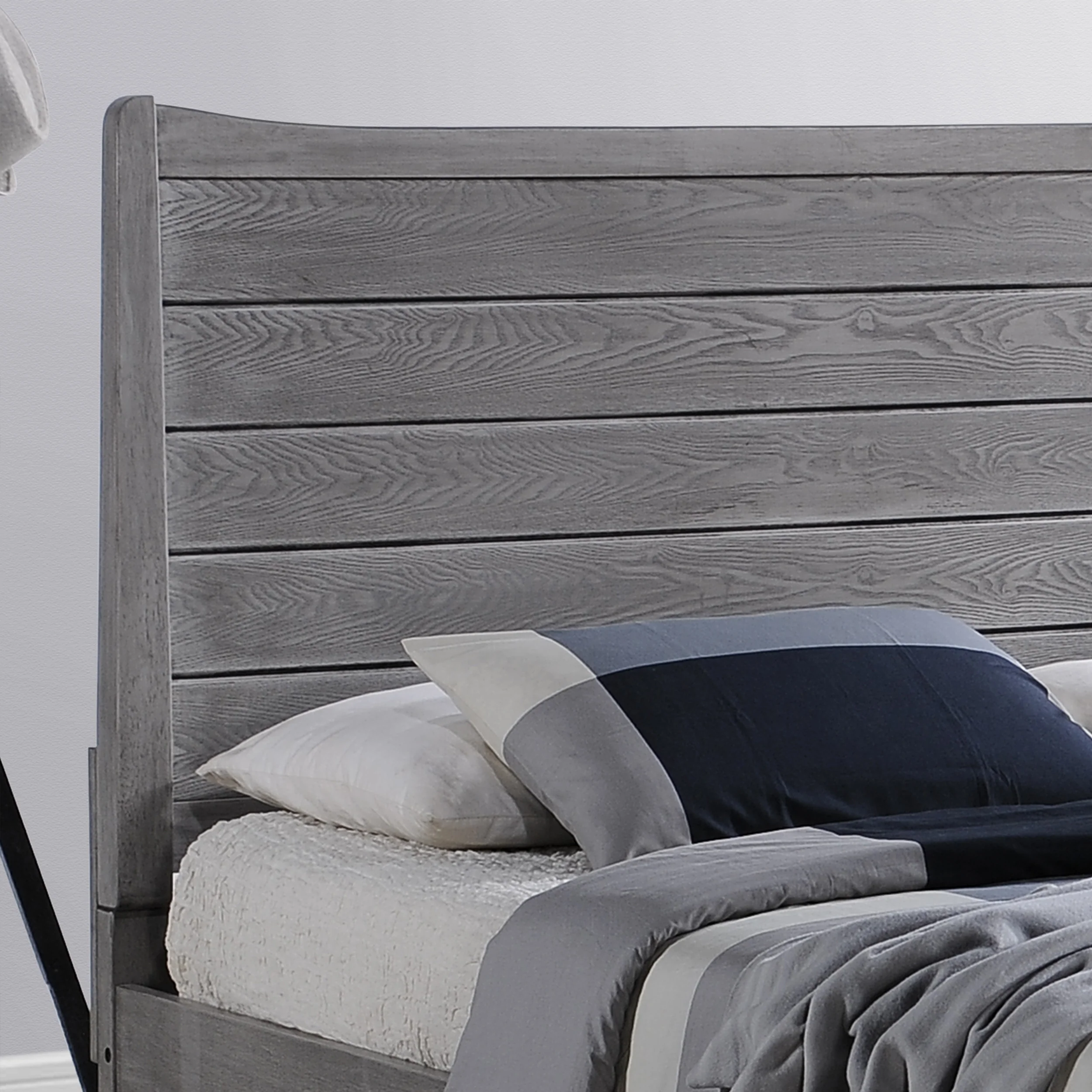 Lakshana Rustic Wooden Queen Platform Bed - furnishings