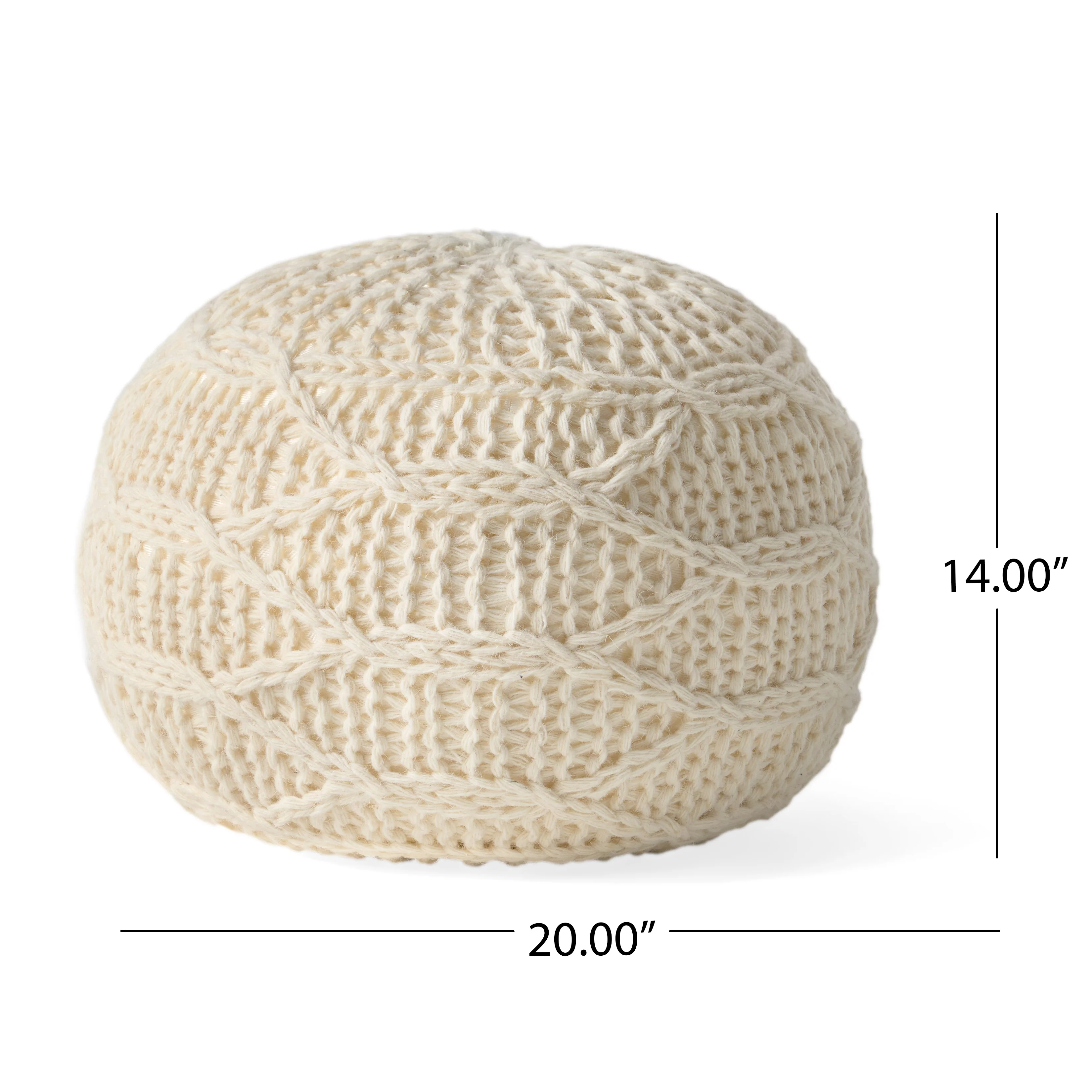 Biljon Handmade Boho Fabric Pouf - furnishings