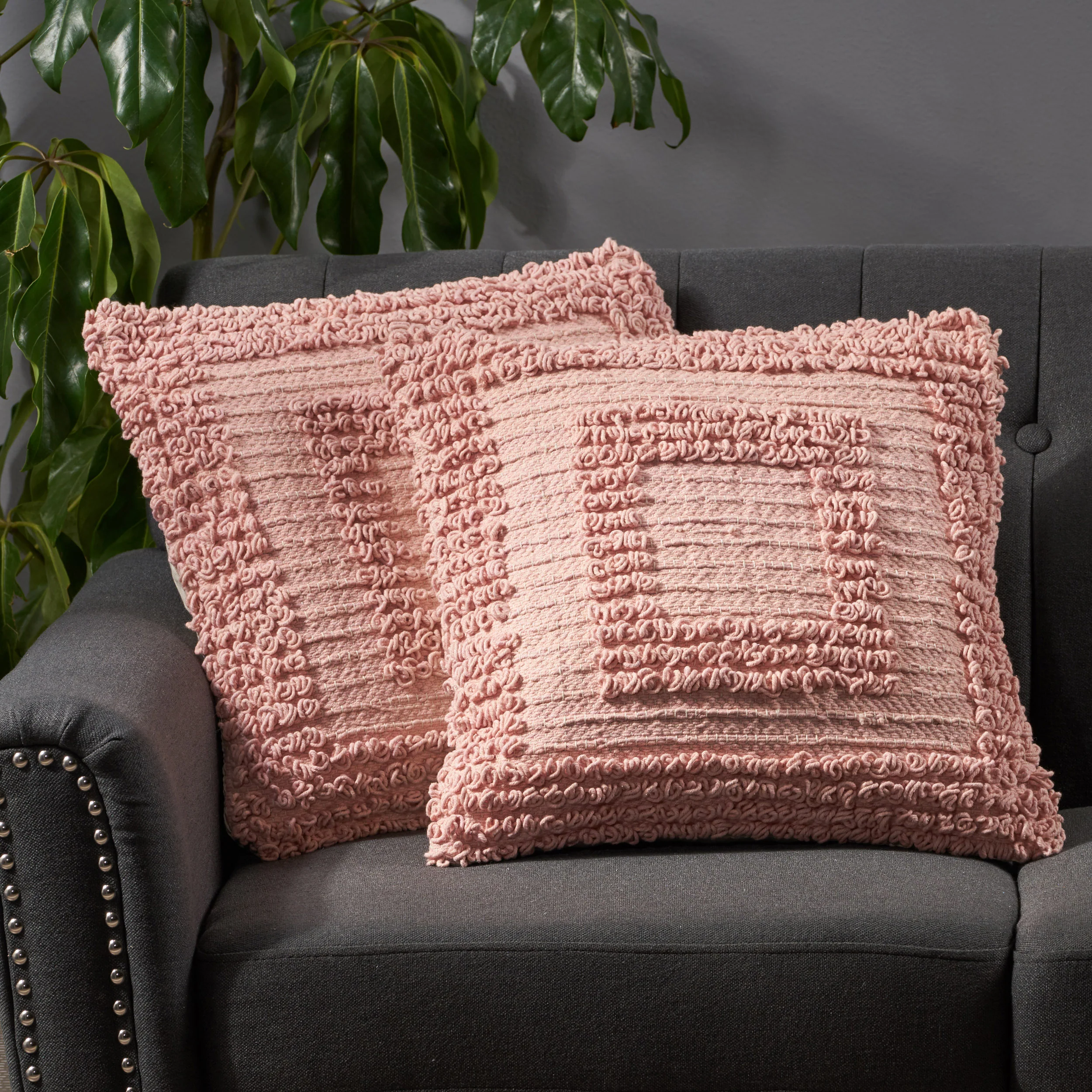 Lamontae Boho Cotton Throw Pillow (Set of 2) - furnishings