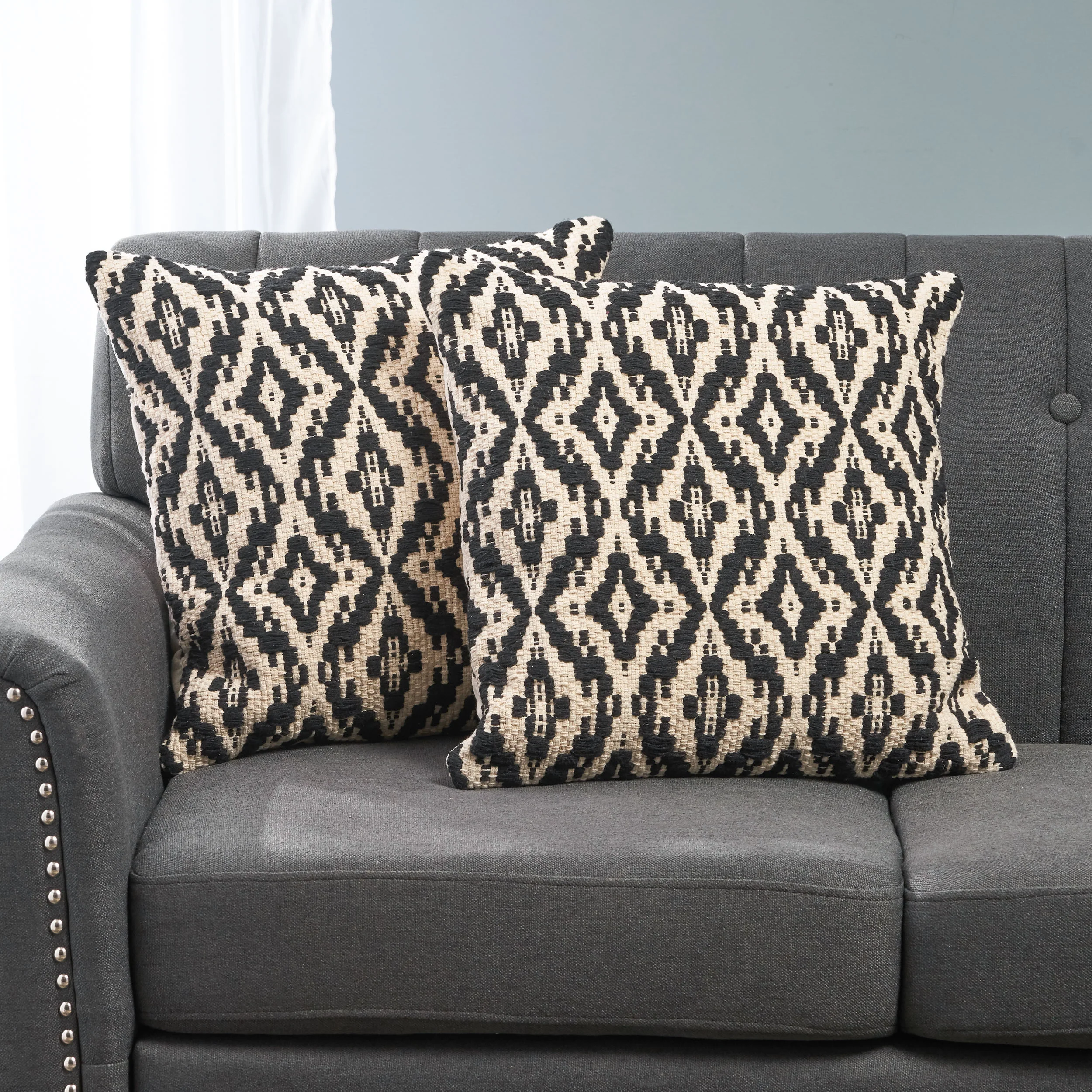 Demetrius Boho Cotton Pillow Cover (Set of 2) - furnishings